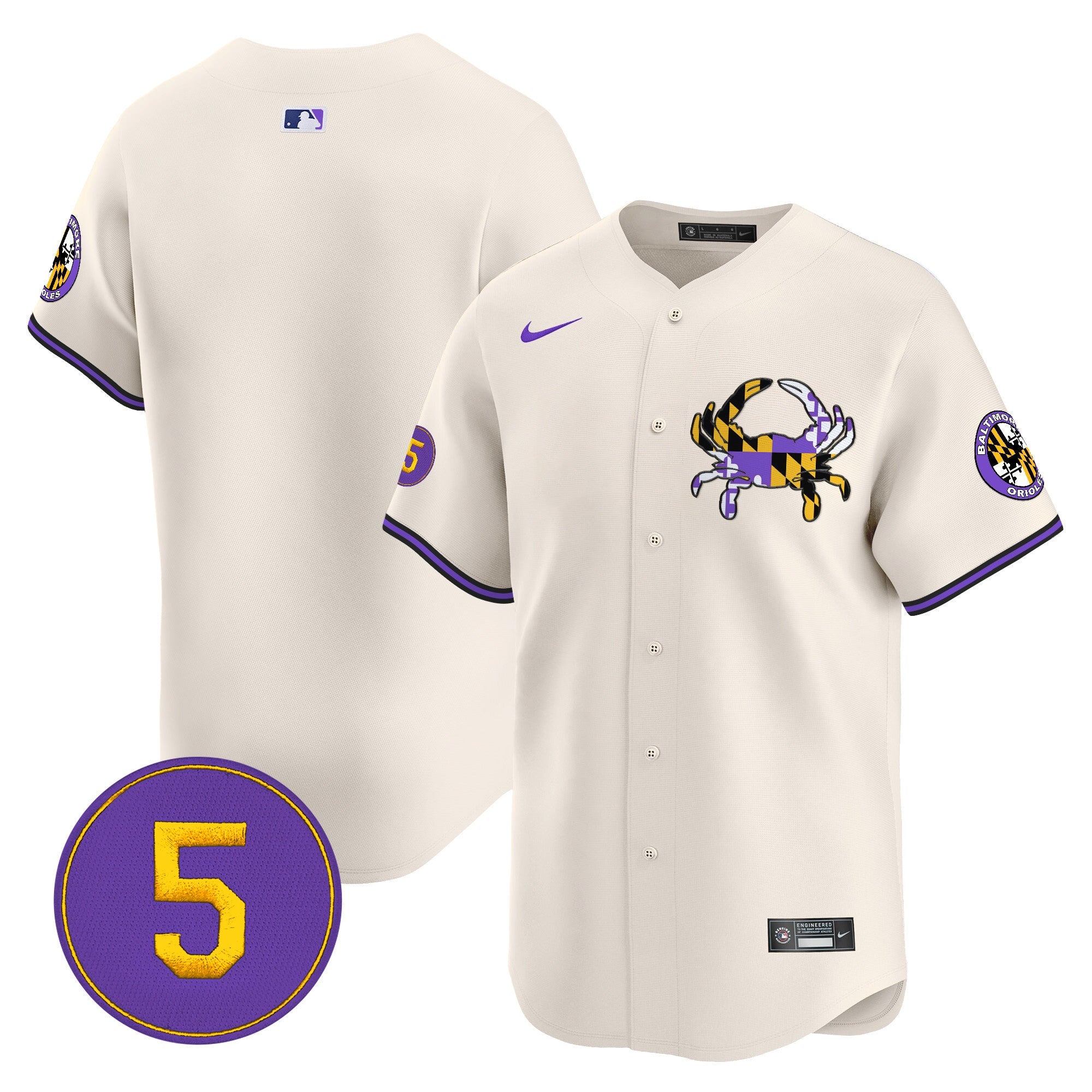 Men’s Baltimore Purple Vapor Premier Limited Jersey