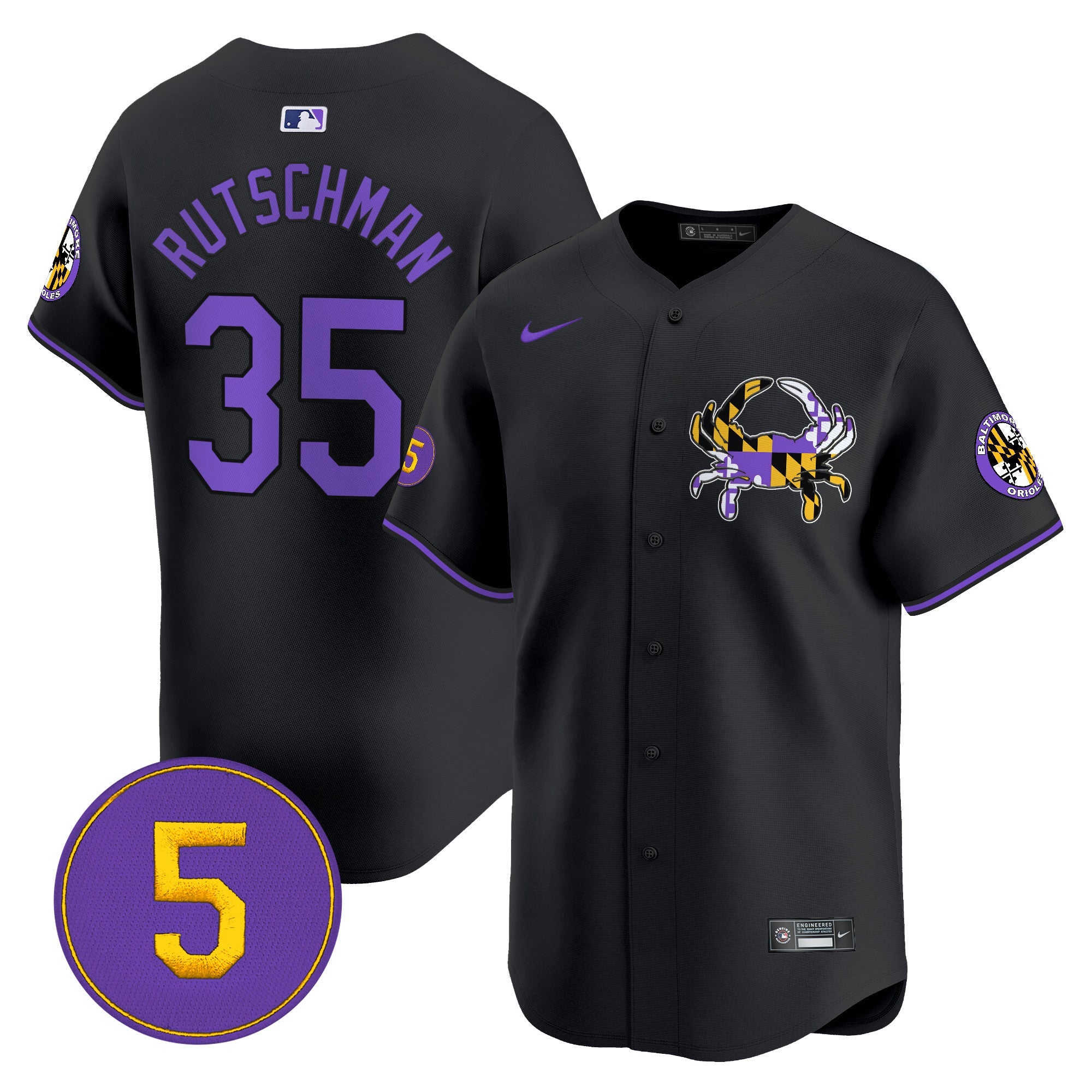 Men’s Baltimore Purple Vapor Premier Limited Jersey