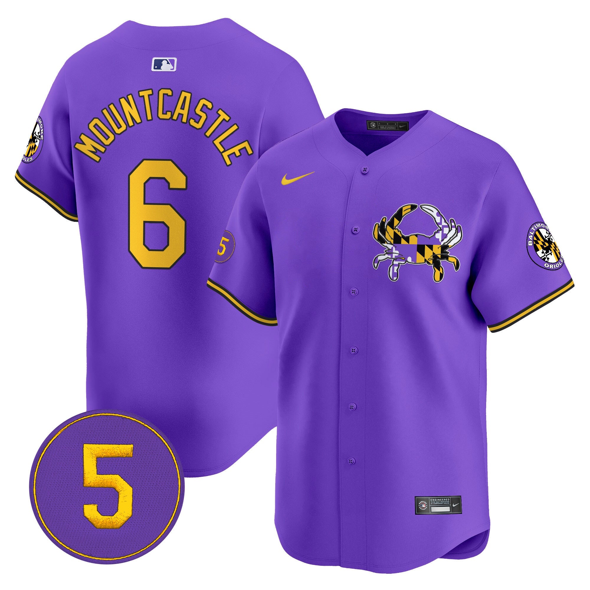 Men’s Baltimore Purple Vapor Premier Limited Jersey