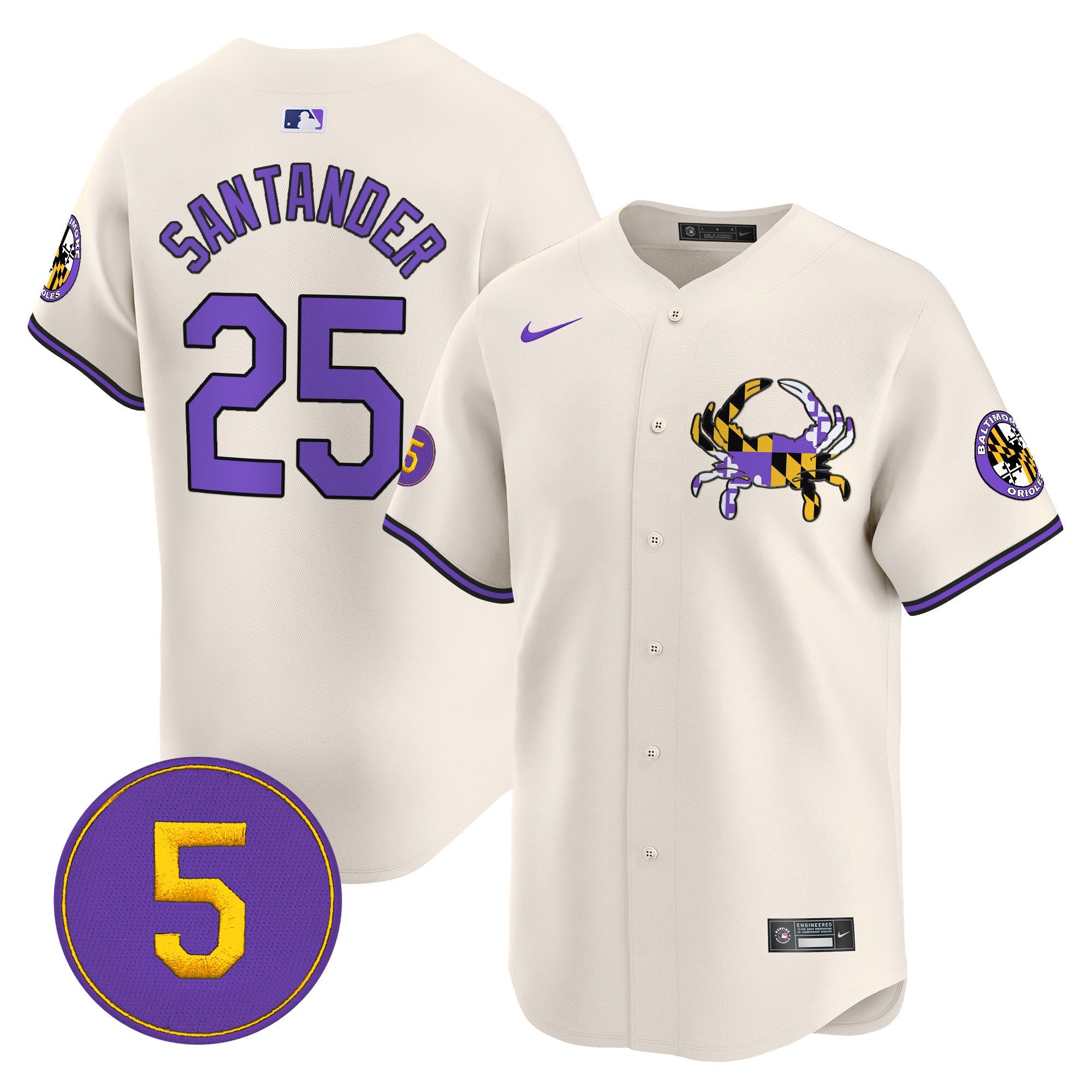 Men’s Baltimore Purple Vapor Premier Limited Jersey