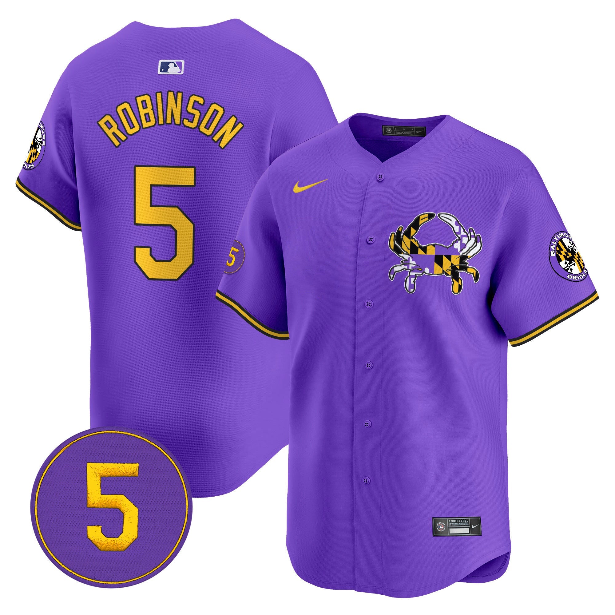 Men’s Baltimore Purple Vapor Premier Limited Jersey