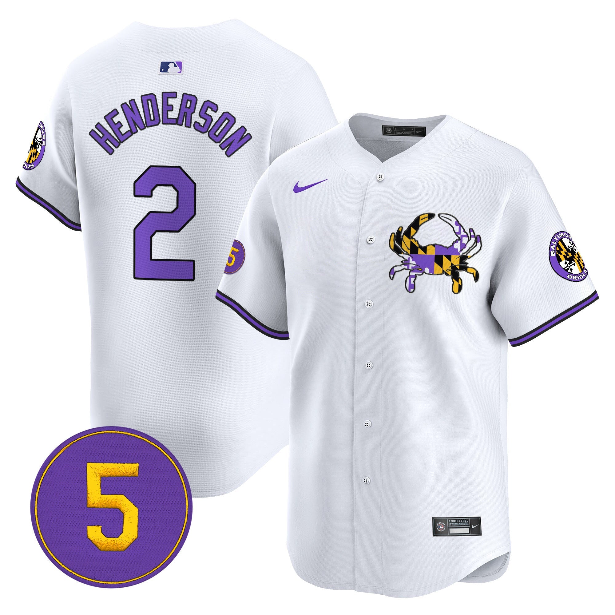 Men’s Baltimore Purple Vapor Premier Limited Jersey