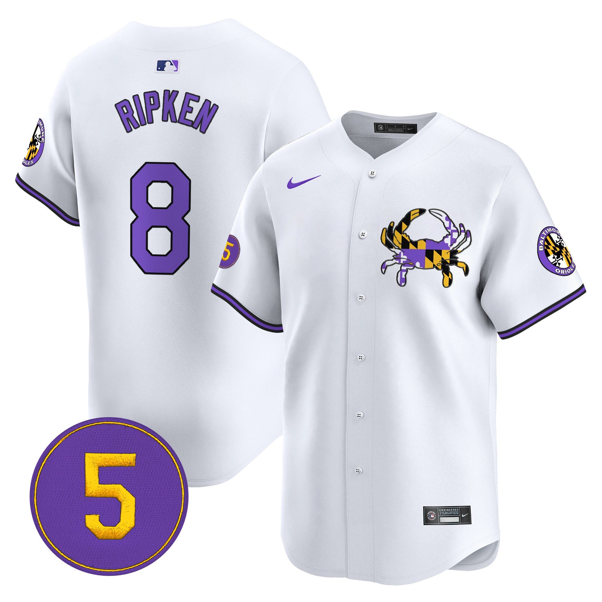 Men’s Baltimore Purple Vapor Premier Limited Jersey