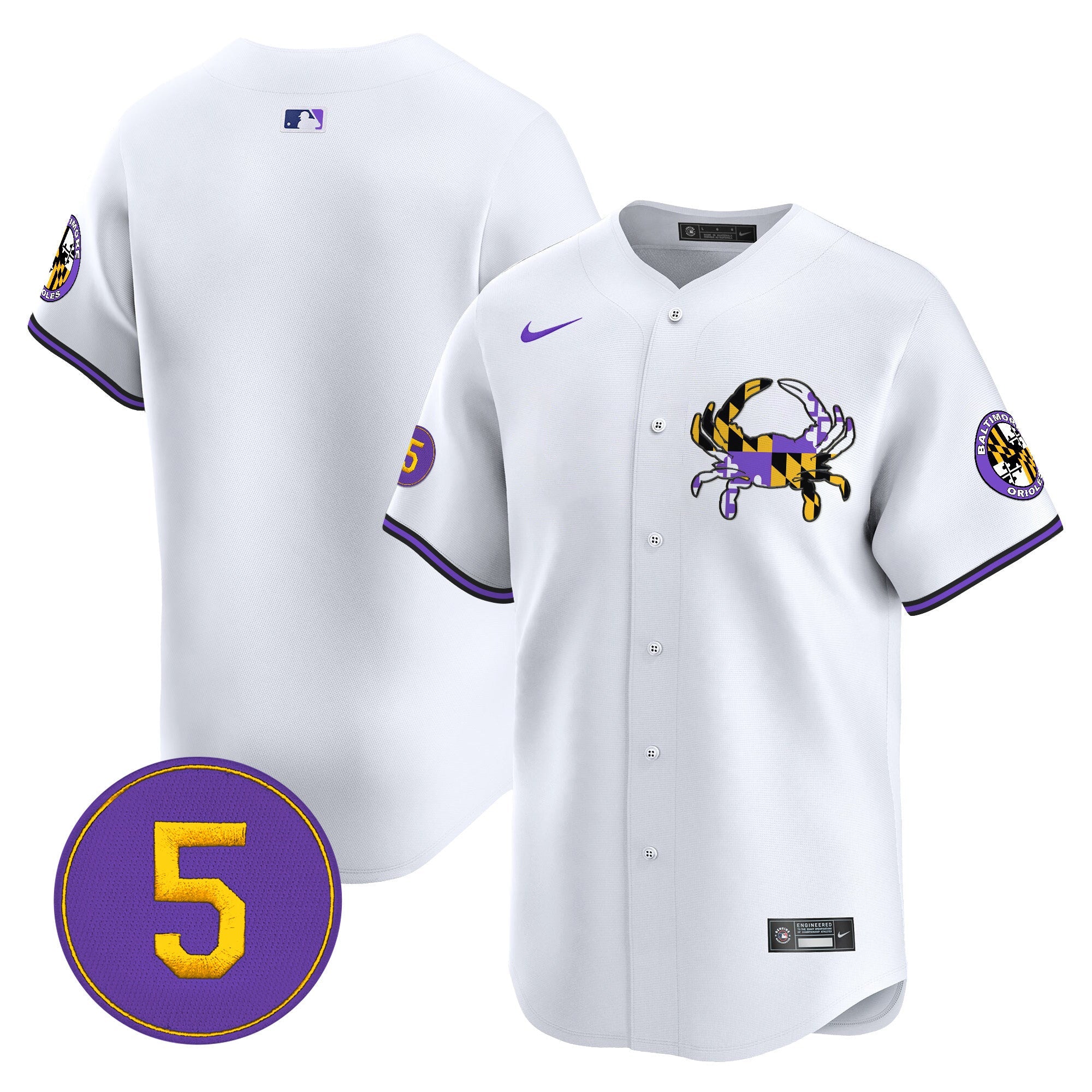 Men’s Baltimore Purple Vapor Premier Limited Jersey