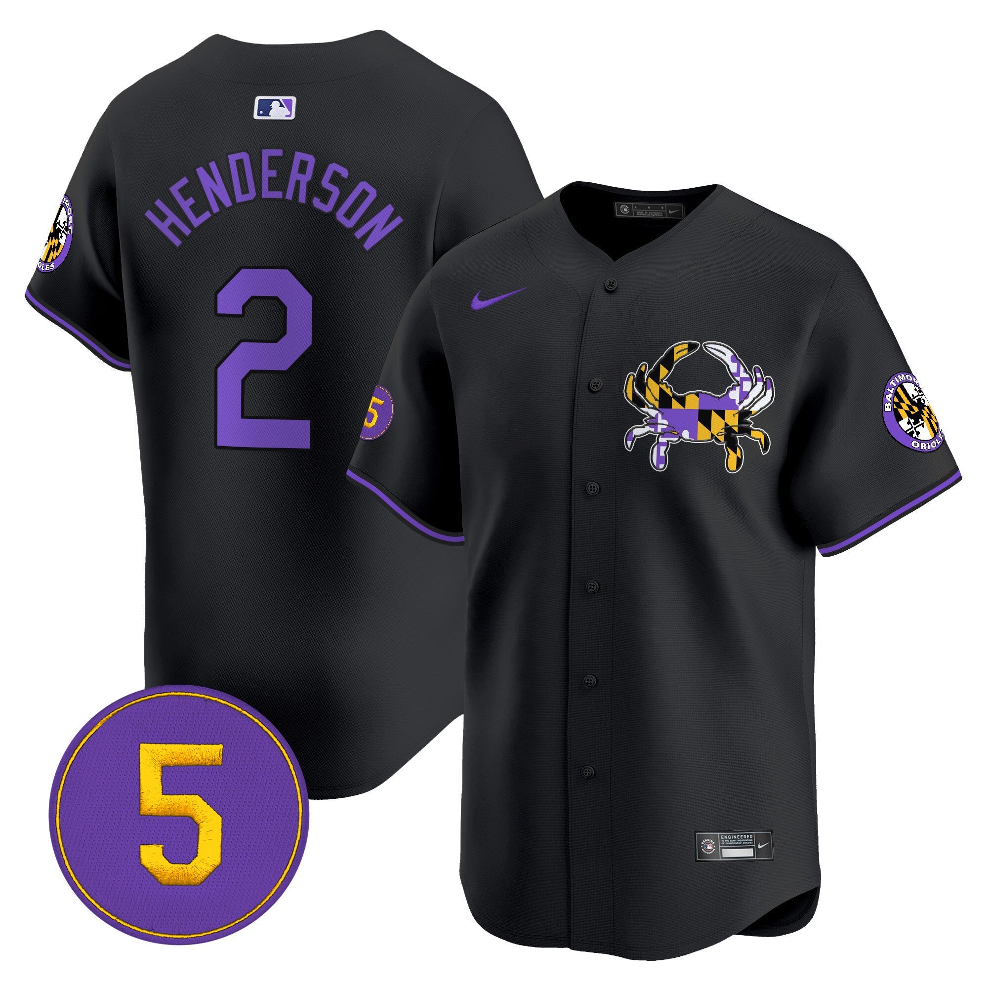 Men’s Baltimore Purple Vapor Premier Limited Jersey