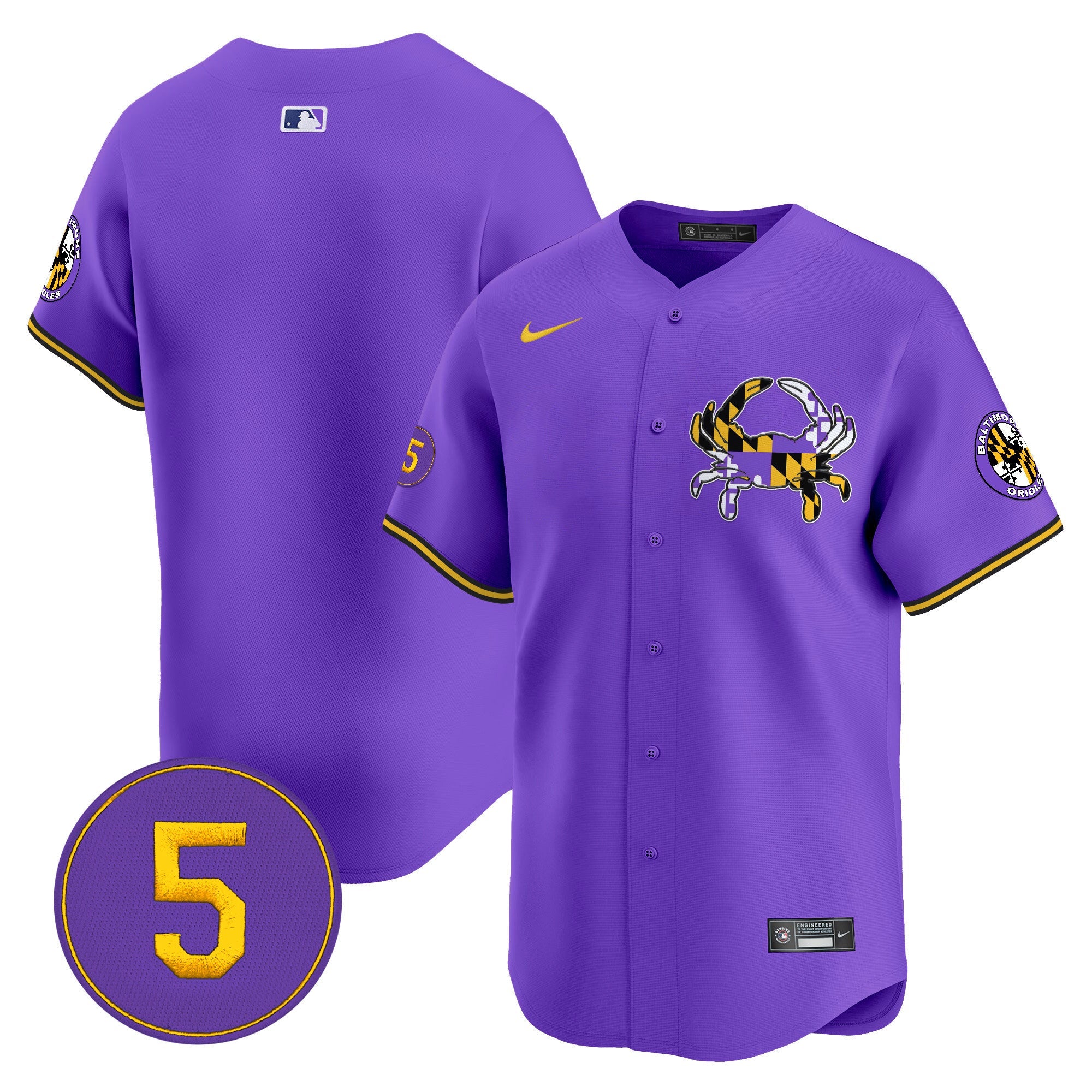 Men’s Baltimore Purple Vapor Premier Limited Jersey