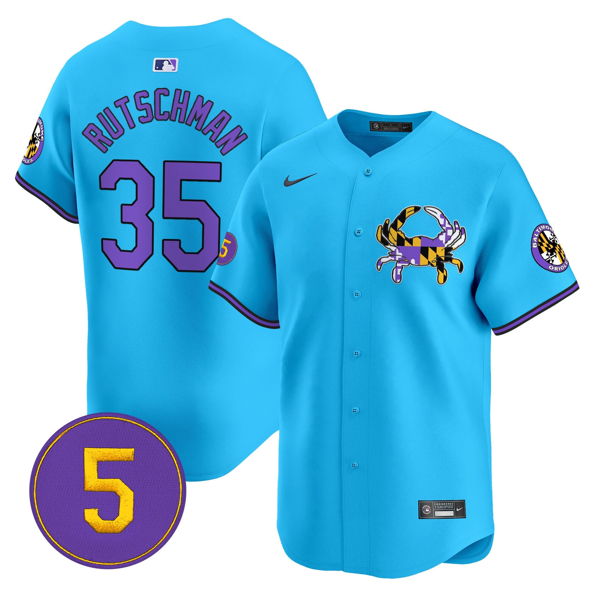 Men’s Baltimore Purple Vapor Premier Limited Jersey