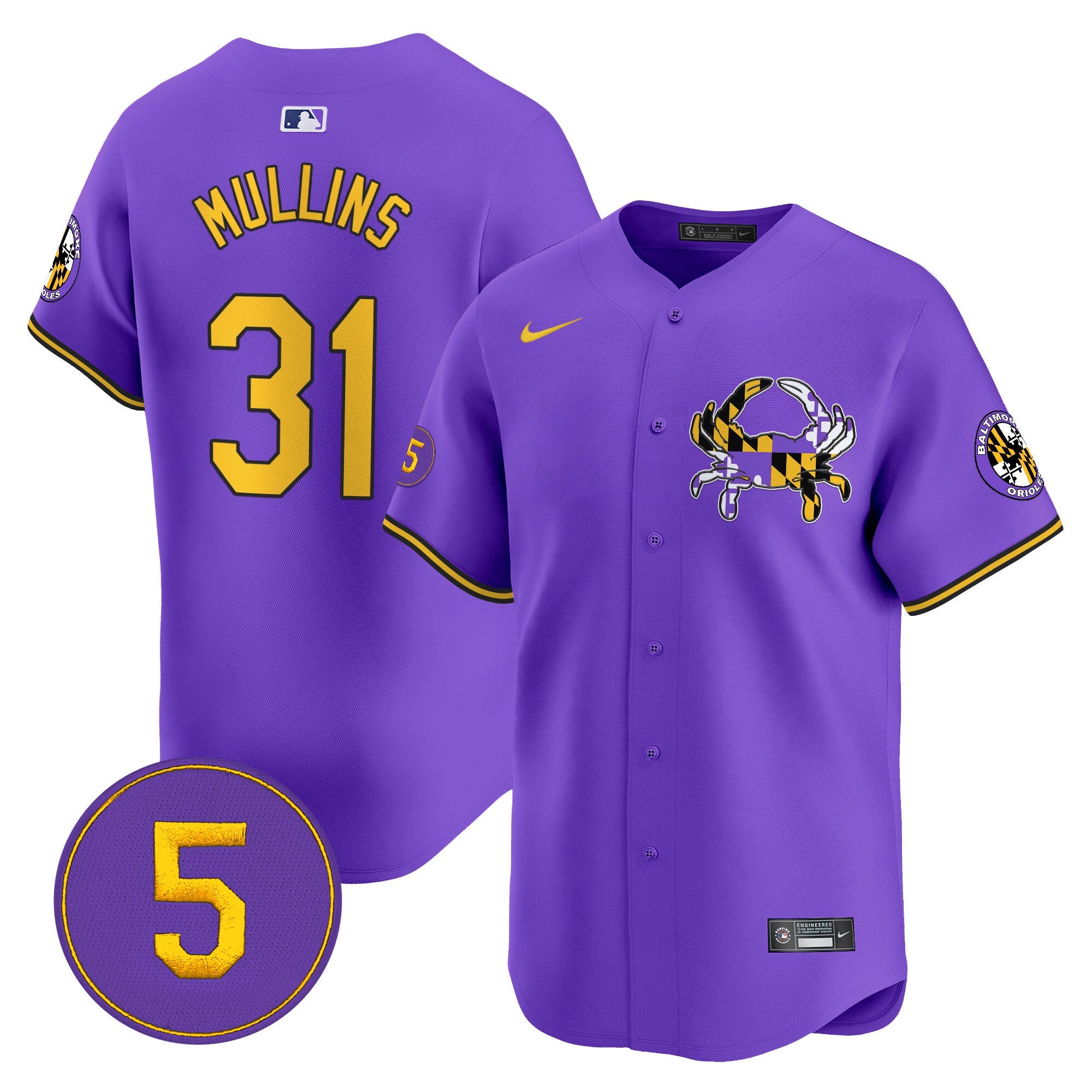 Men’s Baltimore Purple Vapor Premier Limited Jersey