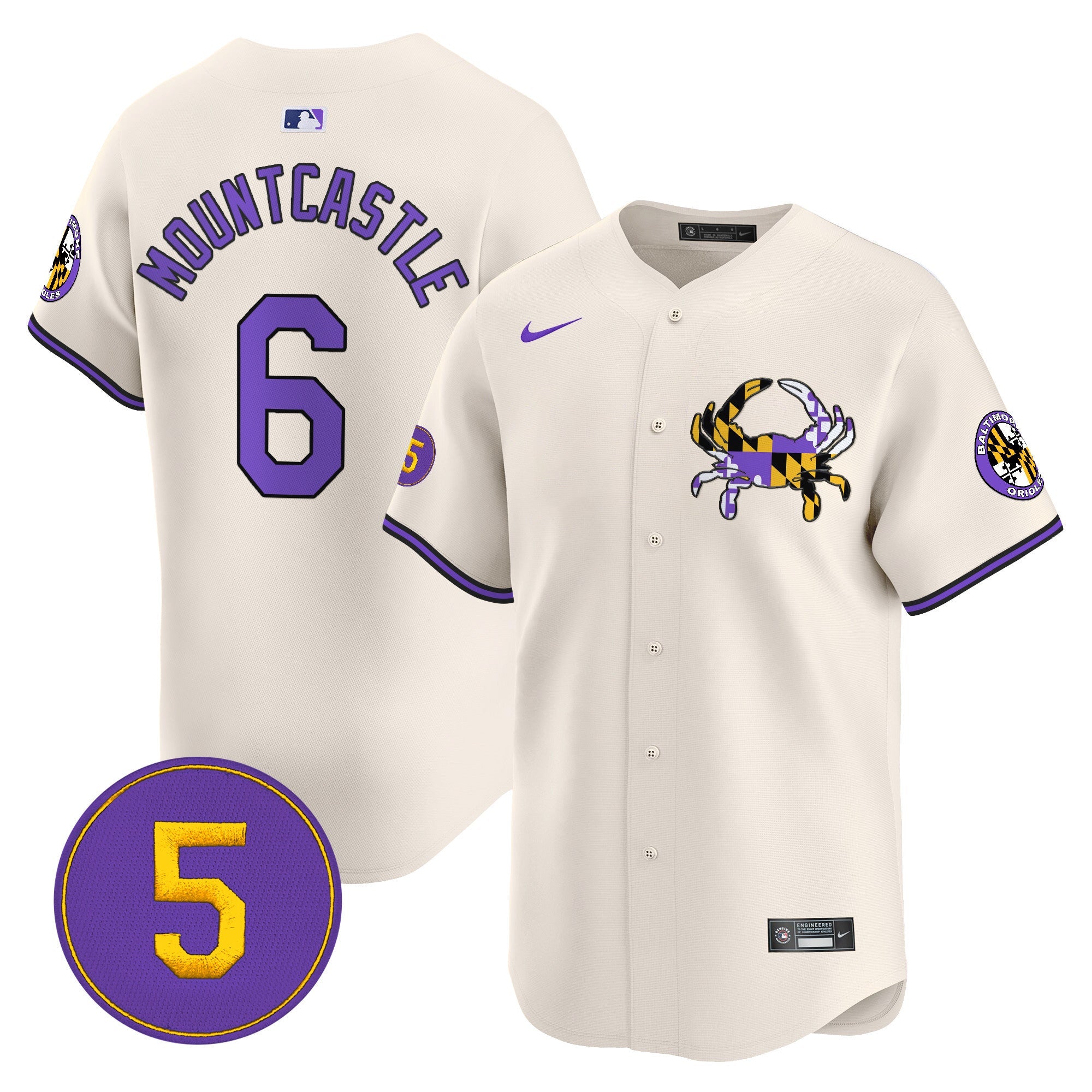 Men’s Baltimore Purple Vapor Premier Limited Jersey