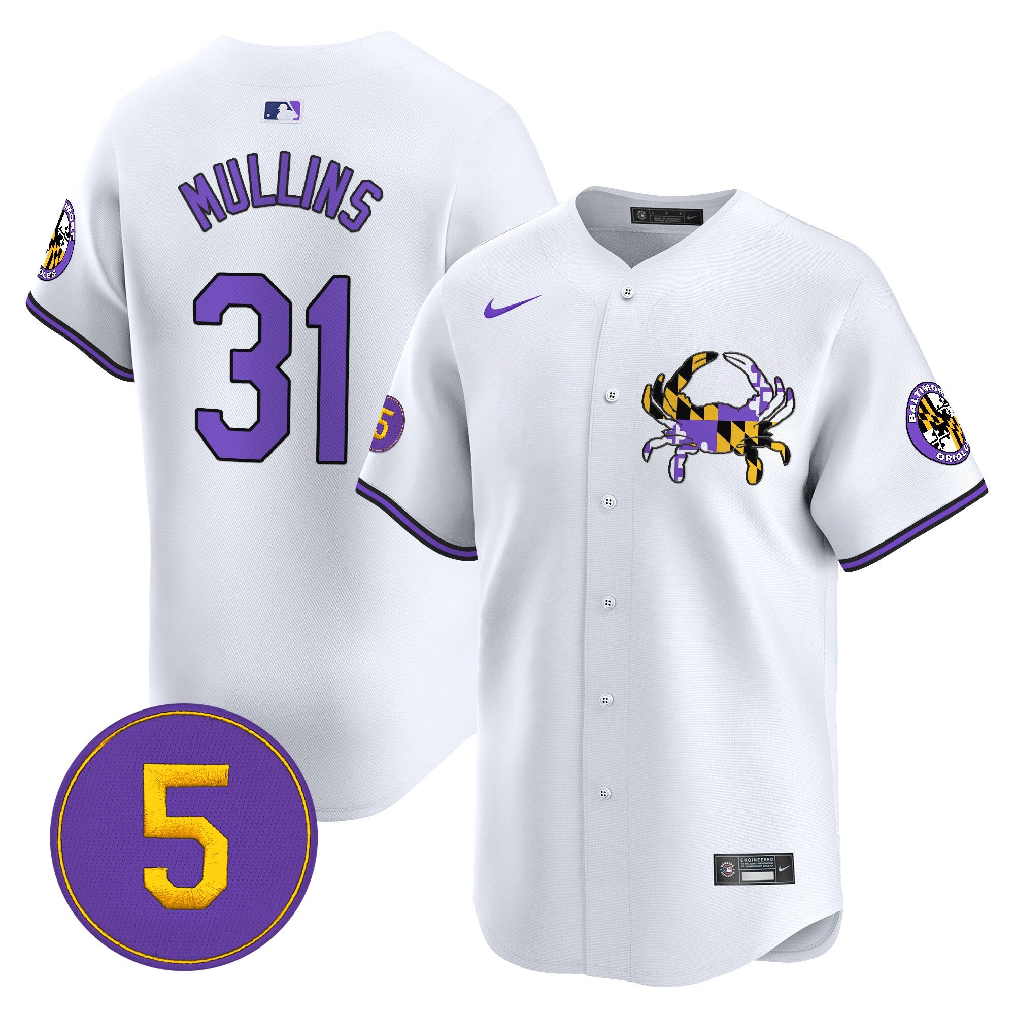 Men’s Baltimore Purple Vapor Premier Limited Jersey