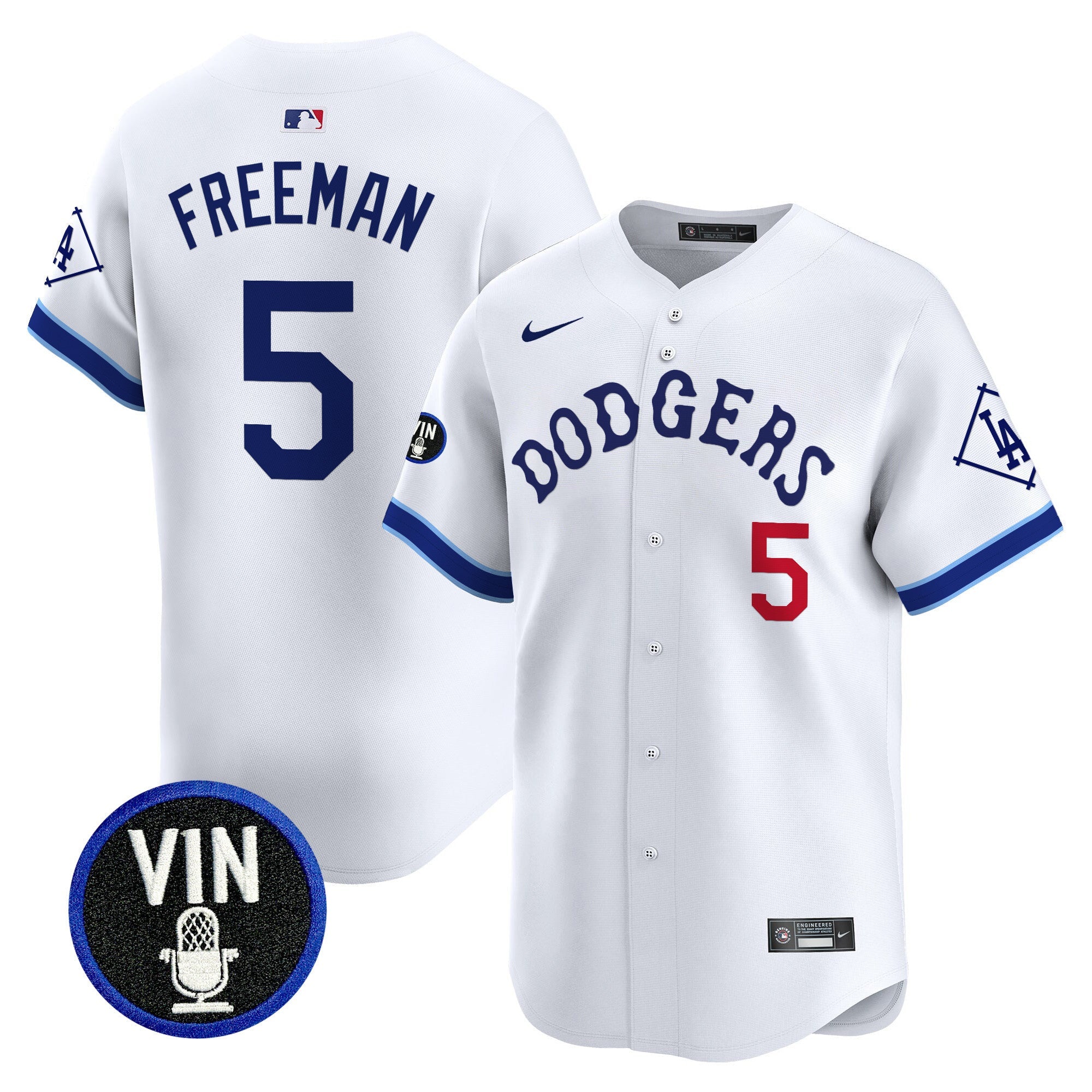 Men’s Tribute Vin Scully Patch Vapor Premier Limited Jersey