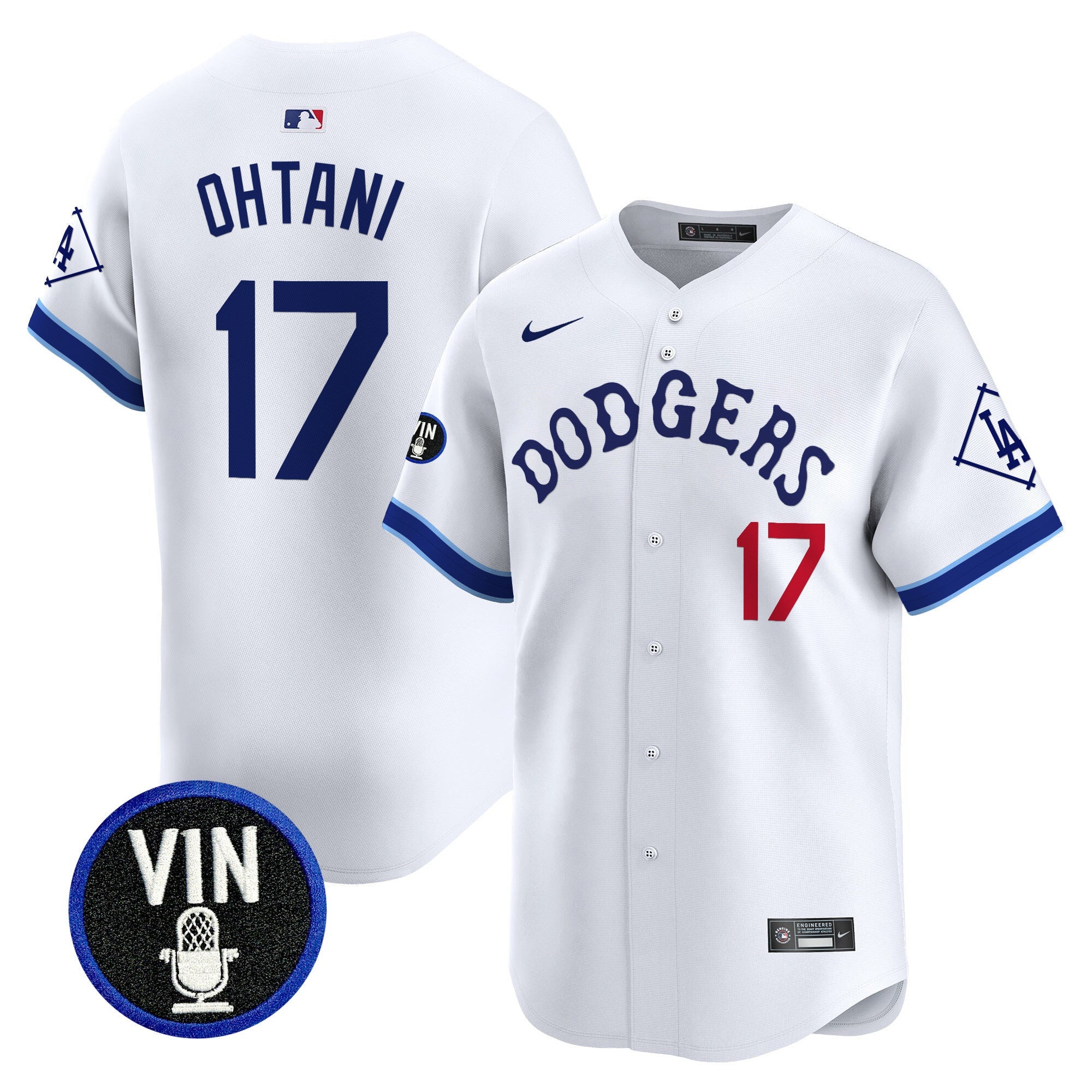 Men’s Tribute Vin Scully Patch Vapor Premier Limited Jersey