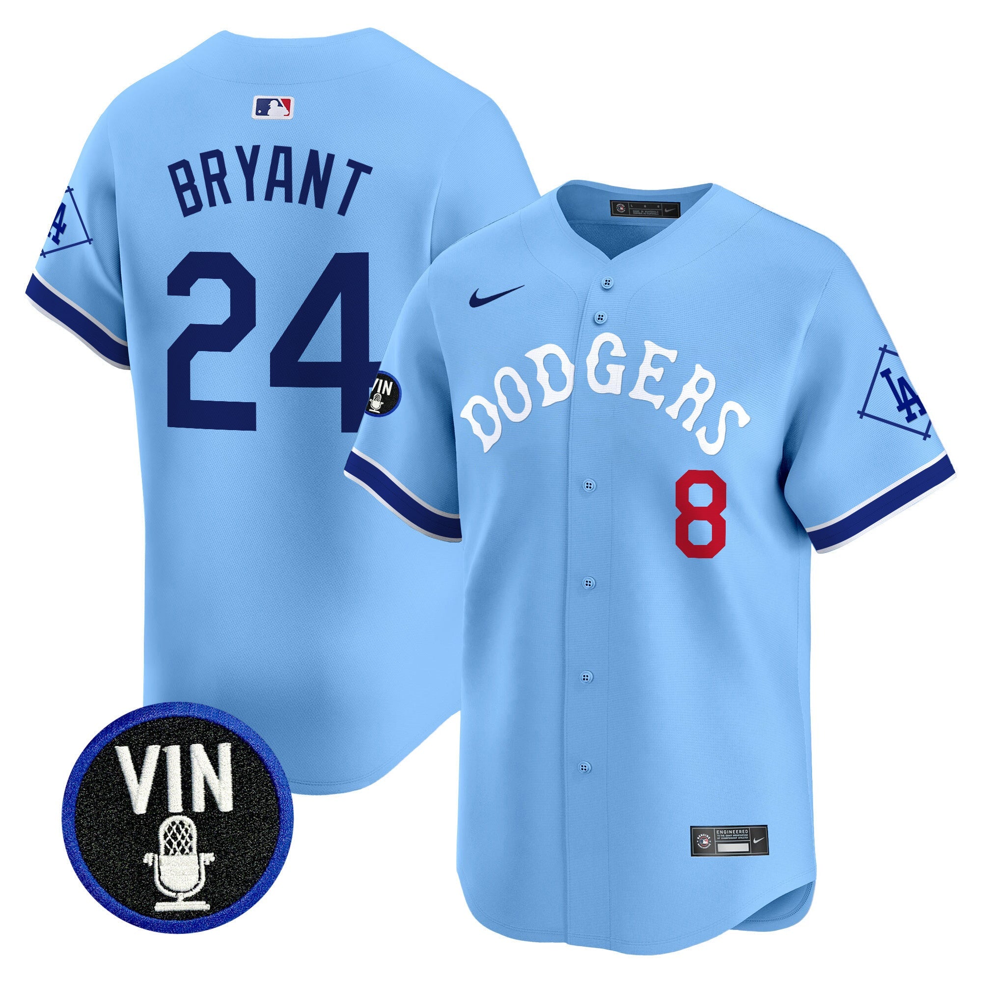 Men’s Tribute Vin Scully Patch Vapor Premier Limited Jersey