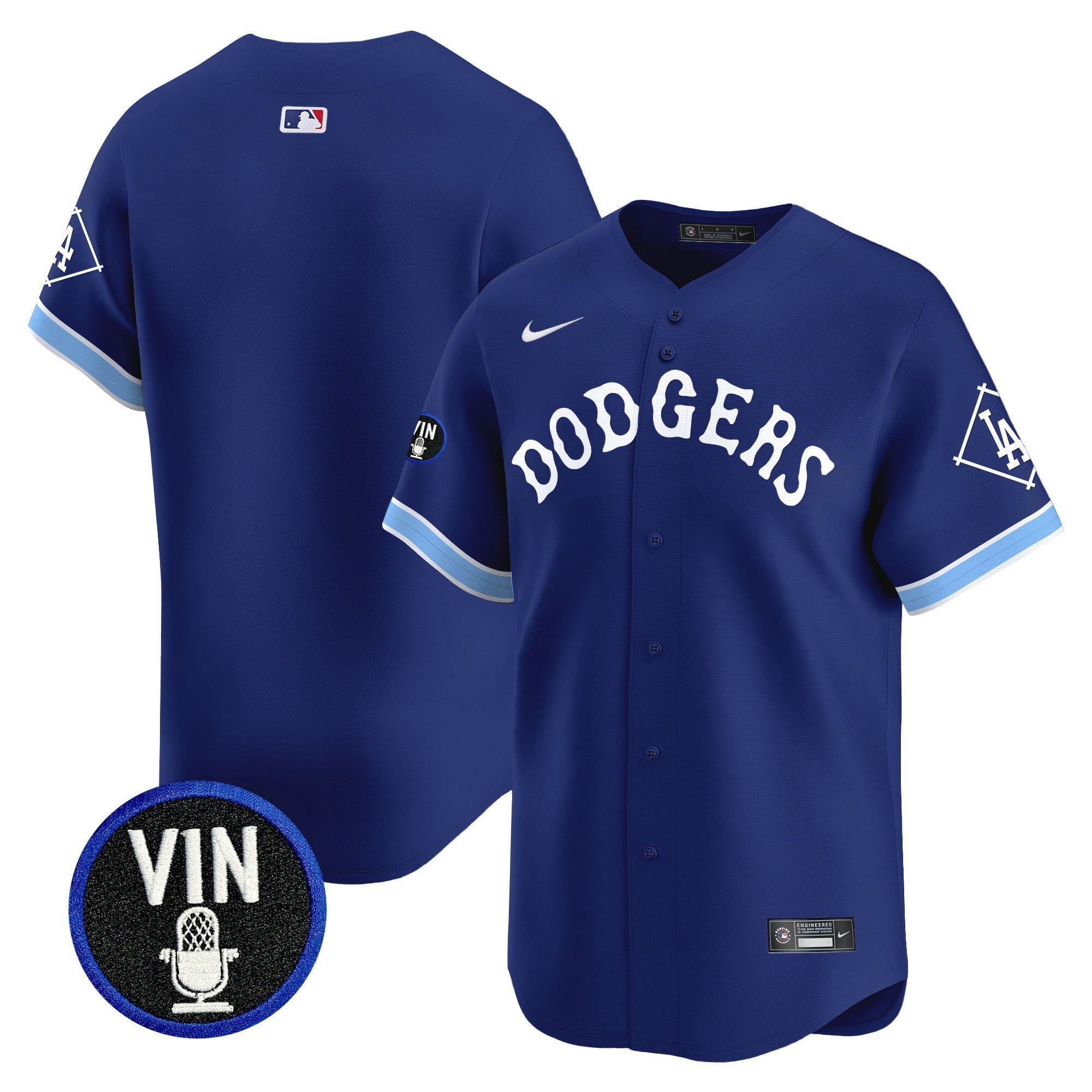 Men’s Tribute Vin Scully Patch Vapor Premier Limited Jersey