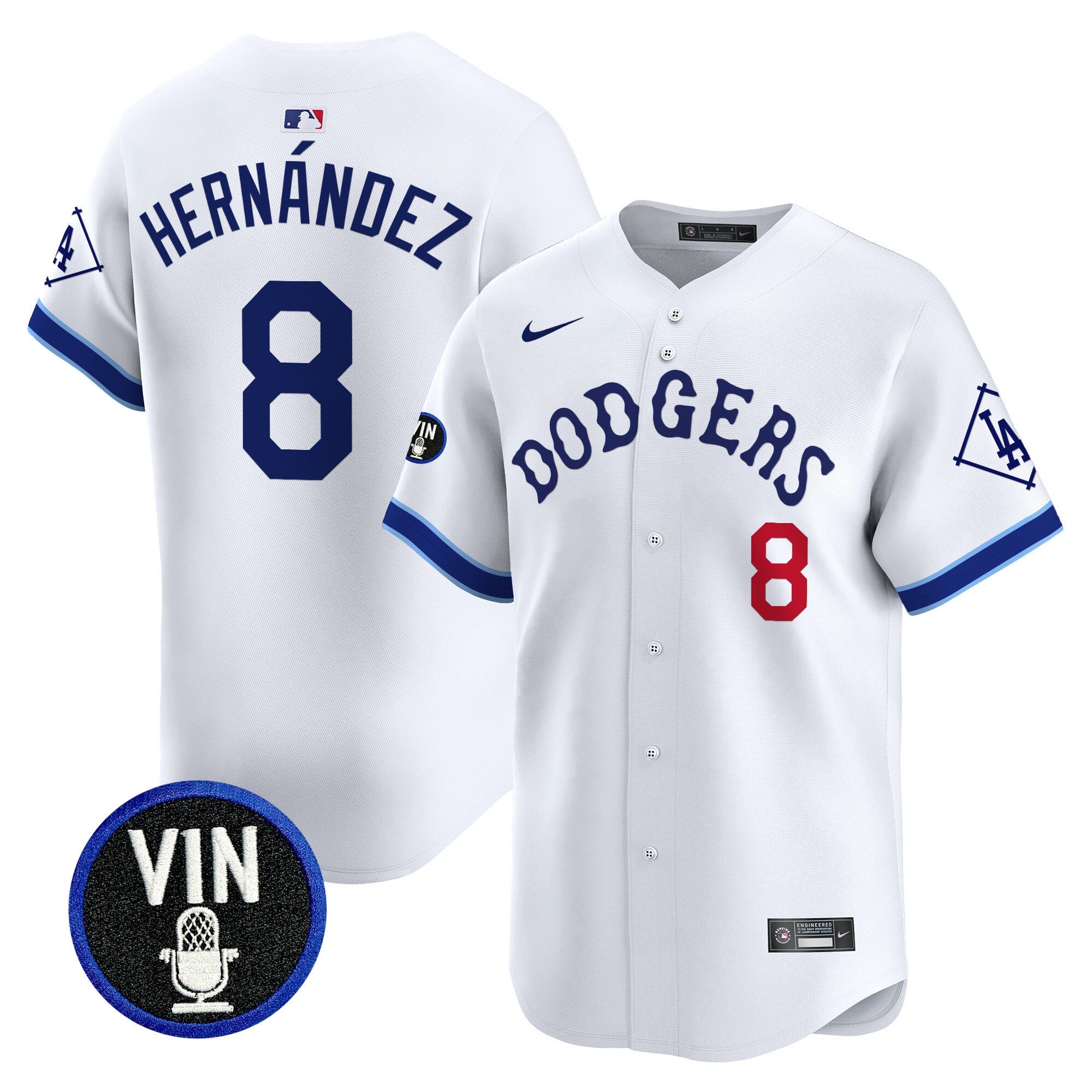Men’s Tribute Vin Scully Patch Vapor Premier Limited Jersey
