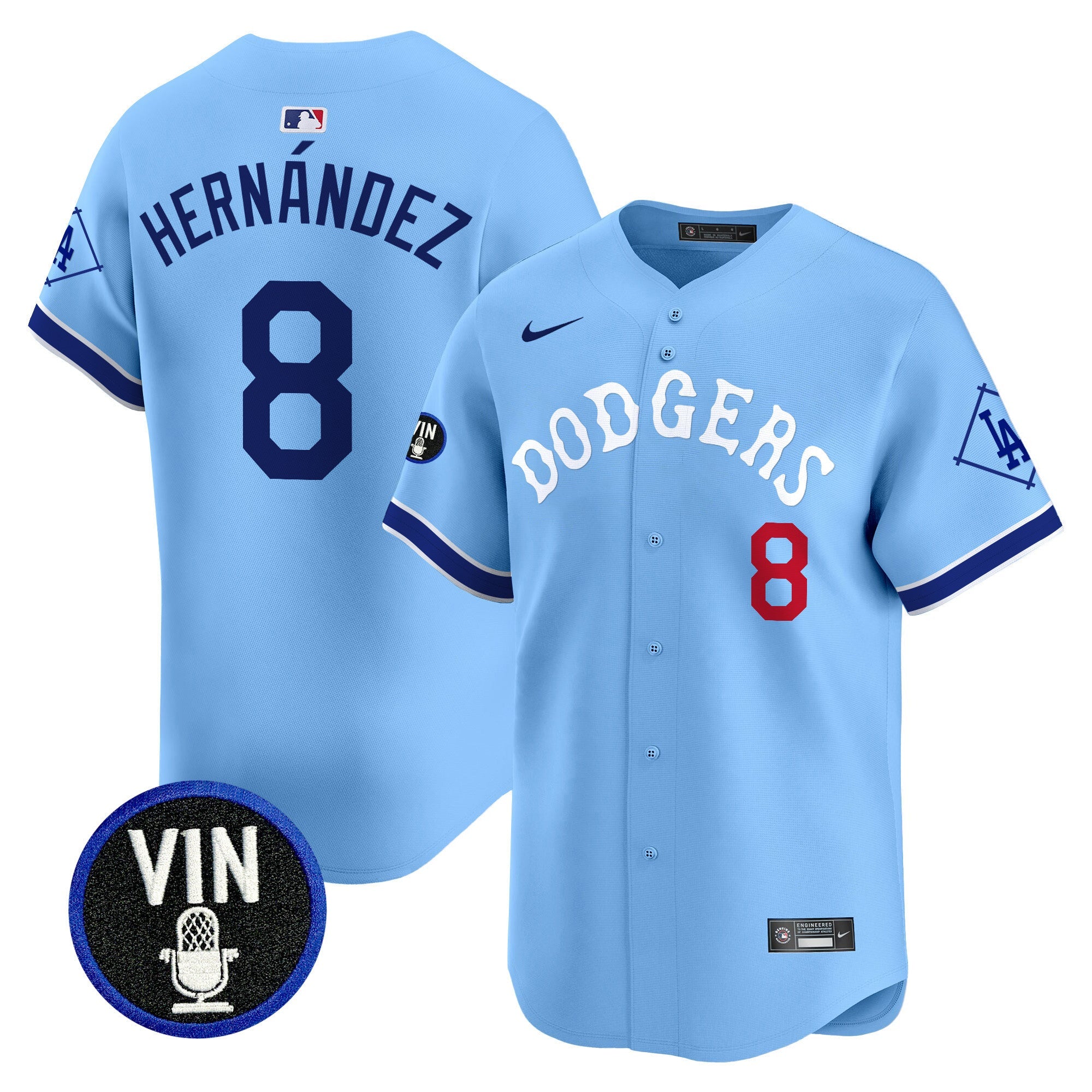 Men’s Tribute Vin Scully Patch Vapor Premier Limited Jersey