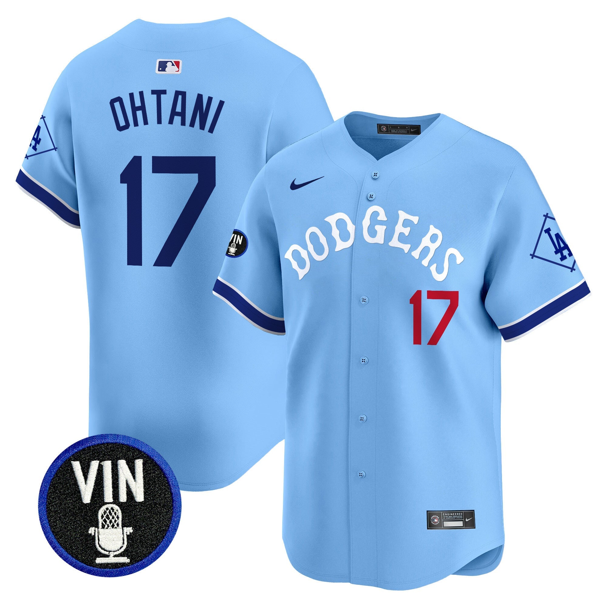 Men’s Tribute Vin Scully Patch Vapor Premier Limited Jersey
