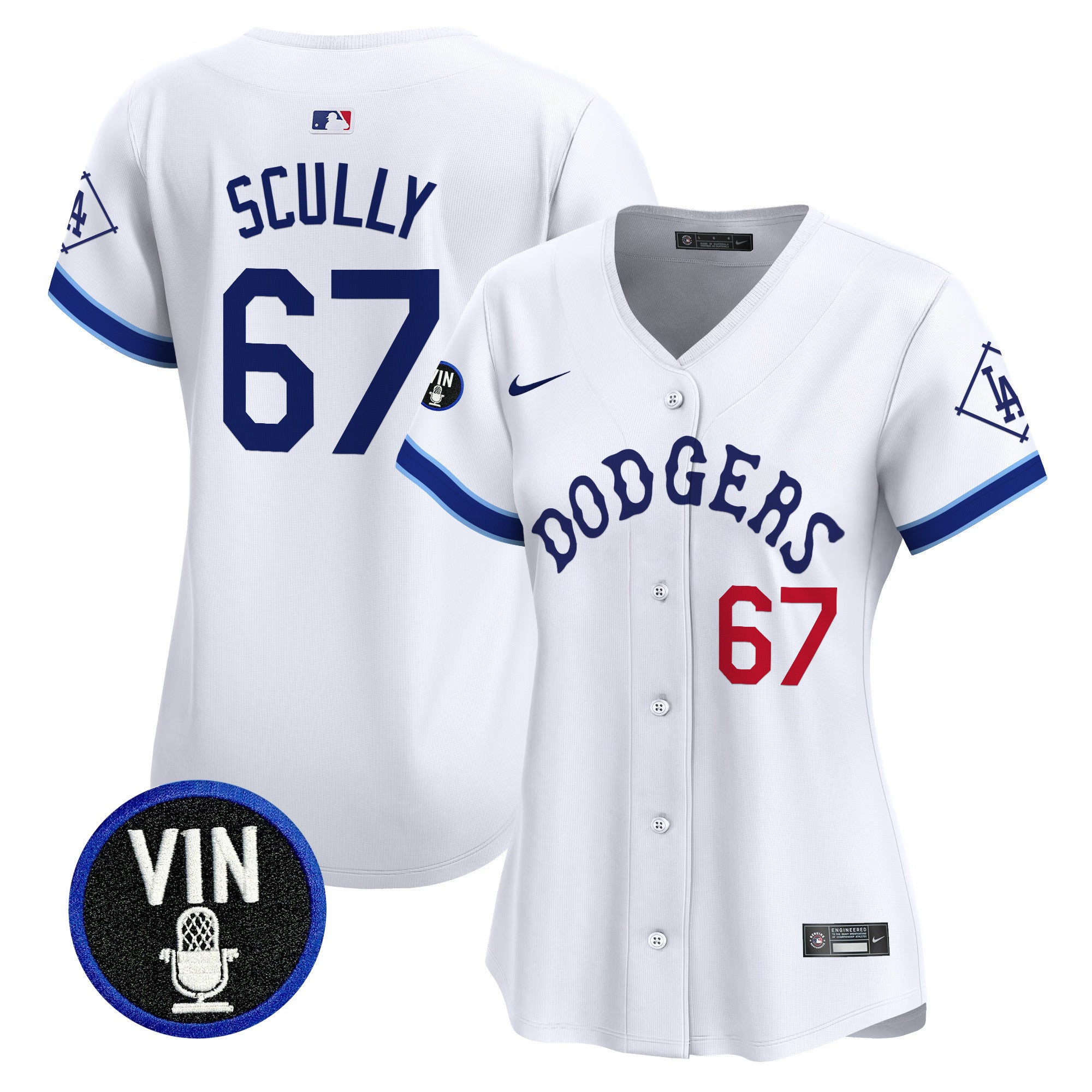 Women’s Tribute Vin Scully Patch Vapor Premier Limited Jersey