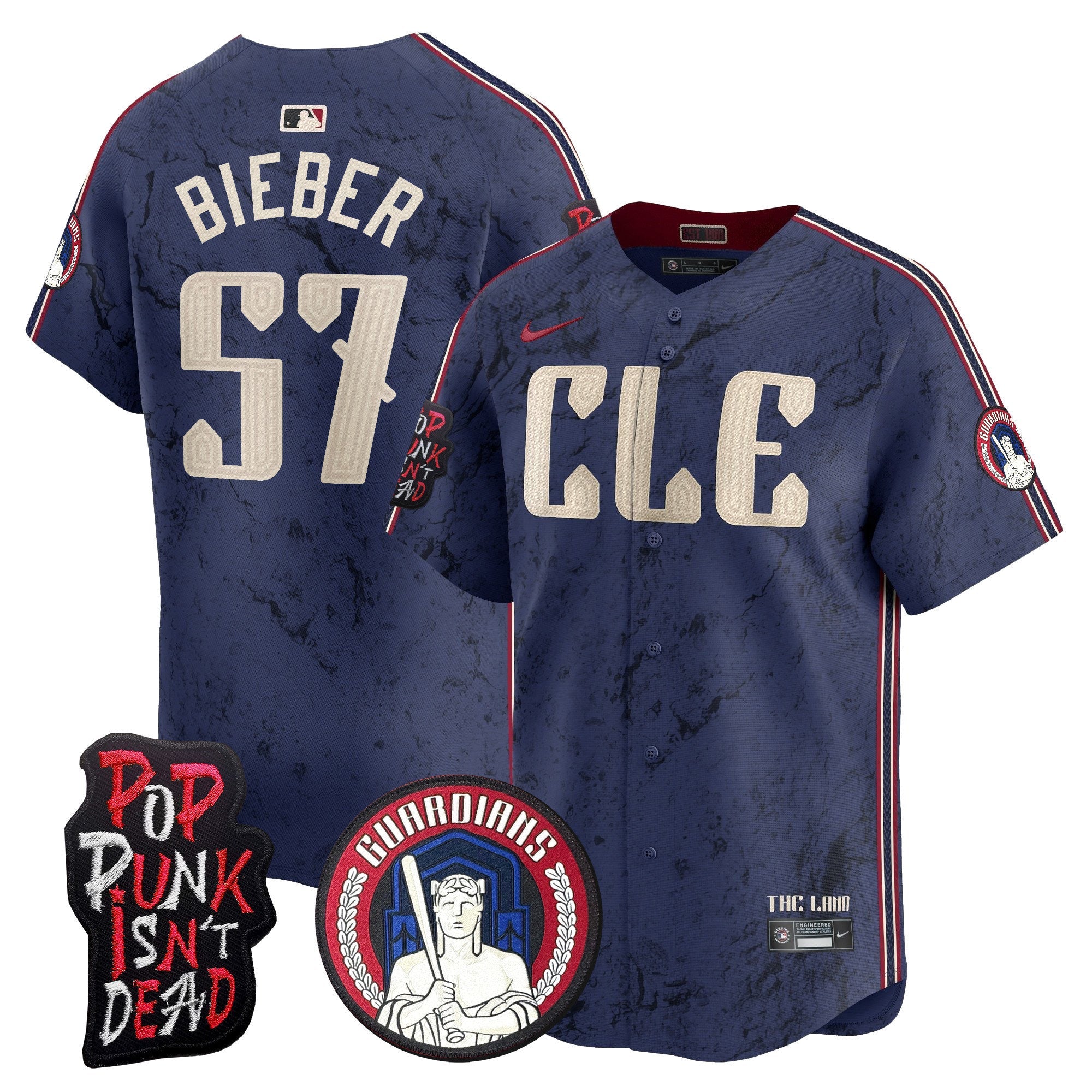 Men’s Cleveland MGK Patch Vapor Premier Limited Jersey