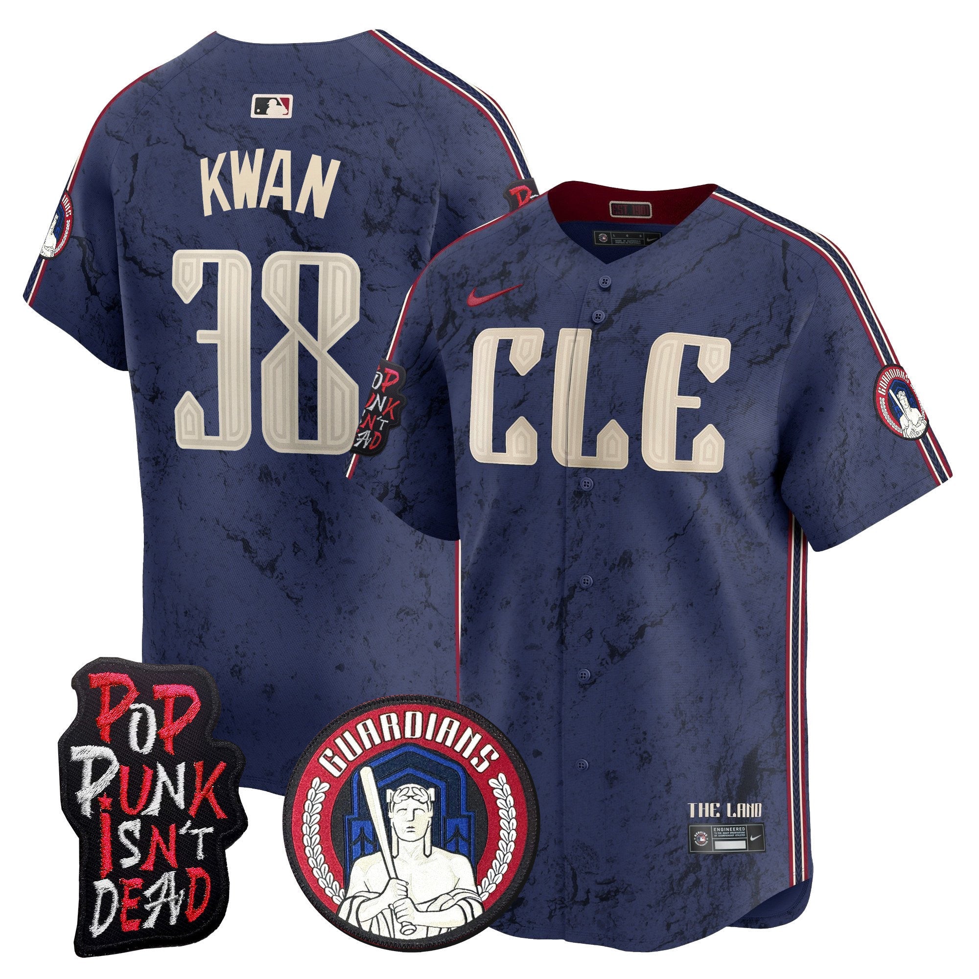 Men’s Cleveland MGK Patch Vapor Premier Limited Jersey
