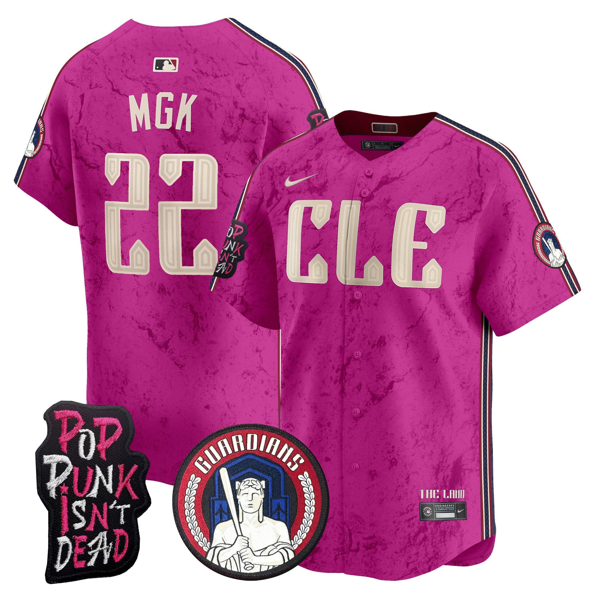 Men’s Cleveland MGK Patch Vapor Premier Limited Jersey
