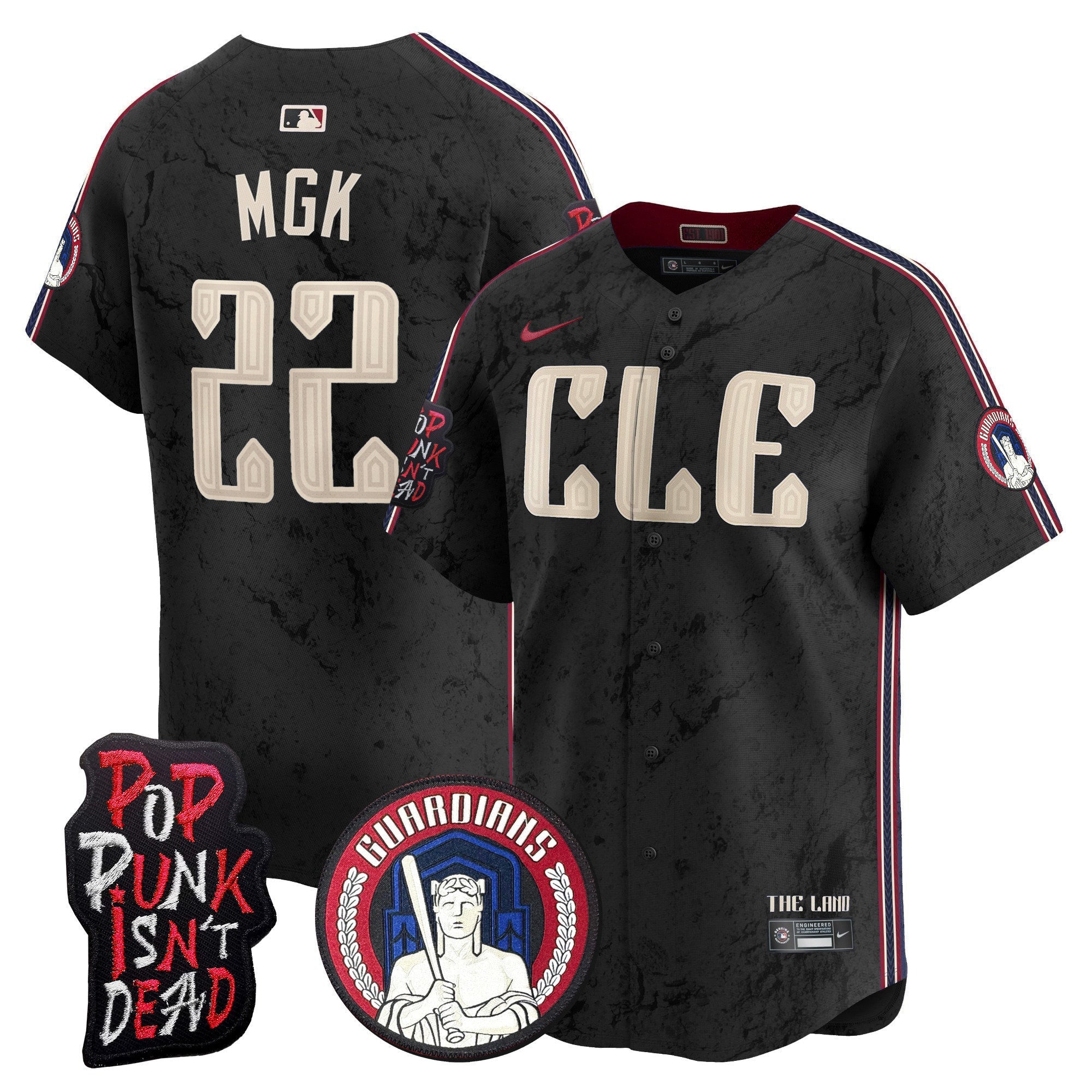 Men’s Cleveland MGK Patch Vapor Premier Limited Jersey