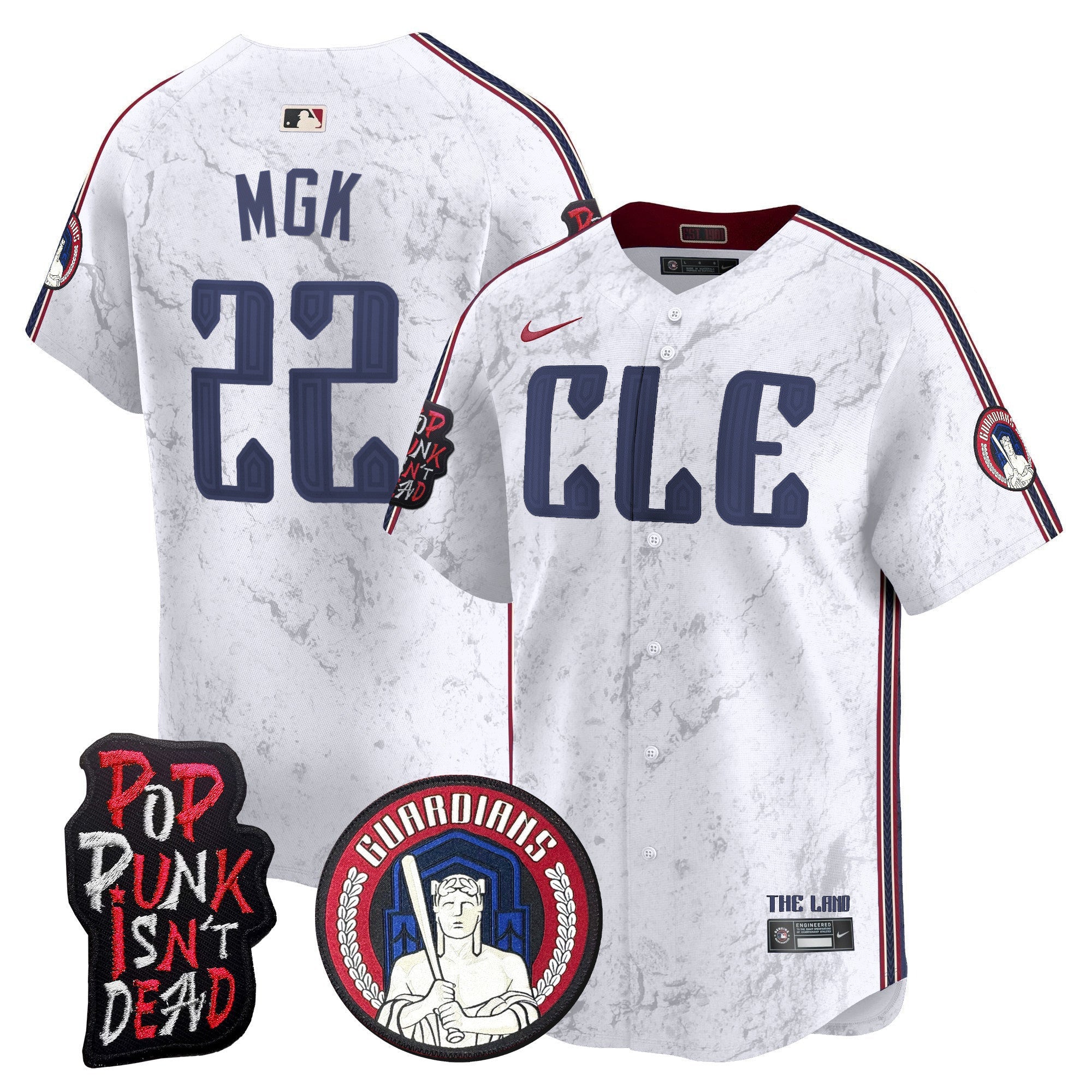 Men’s Cleveland MGK Patch Vapor Premier Limited Jersey