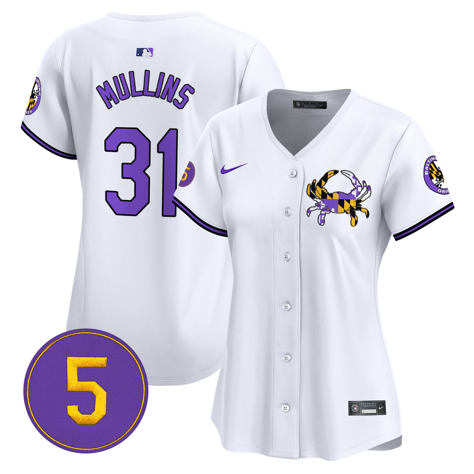 Women’s Baltimore Purple Vapor Premier Limited Jersey