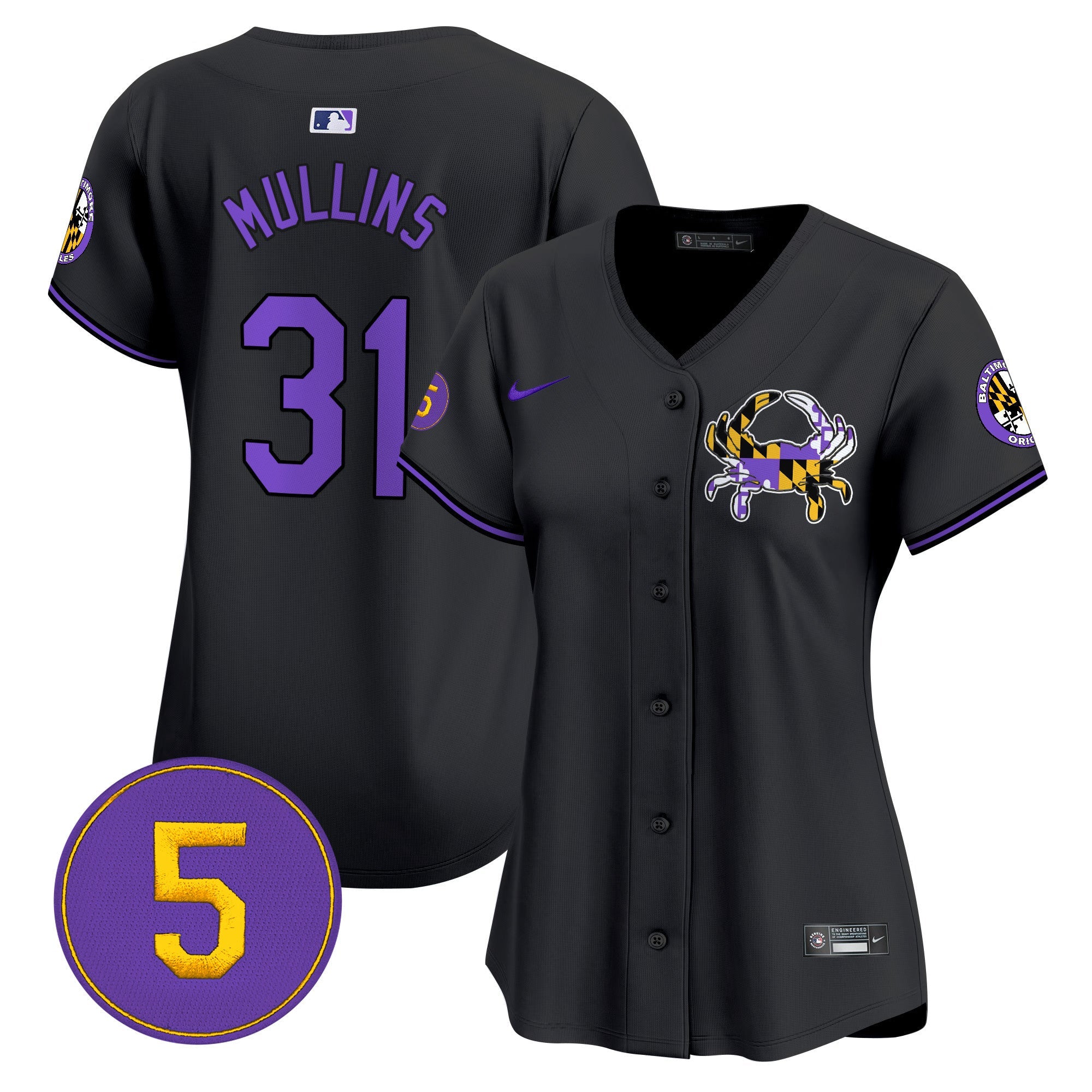 Women’s Baltimore Purple Vapor Premier Limited Jersey