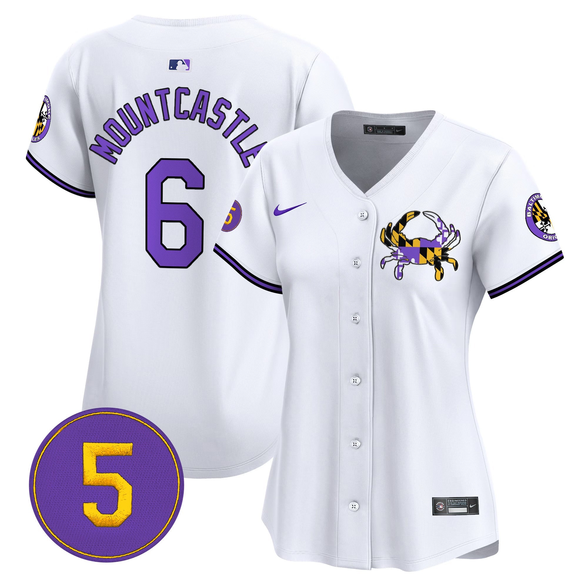 Women’s Baltimore Purple Vapor Premier Limited Jersey