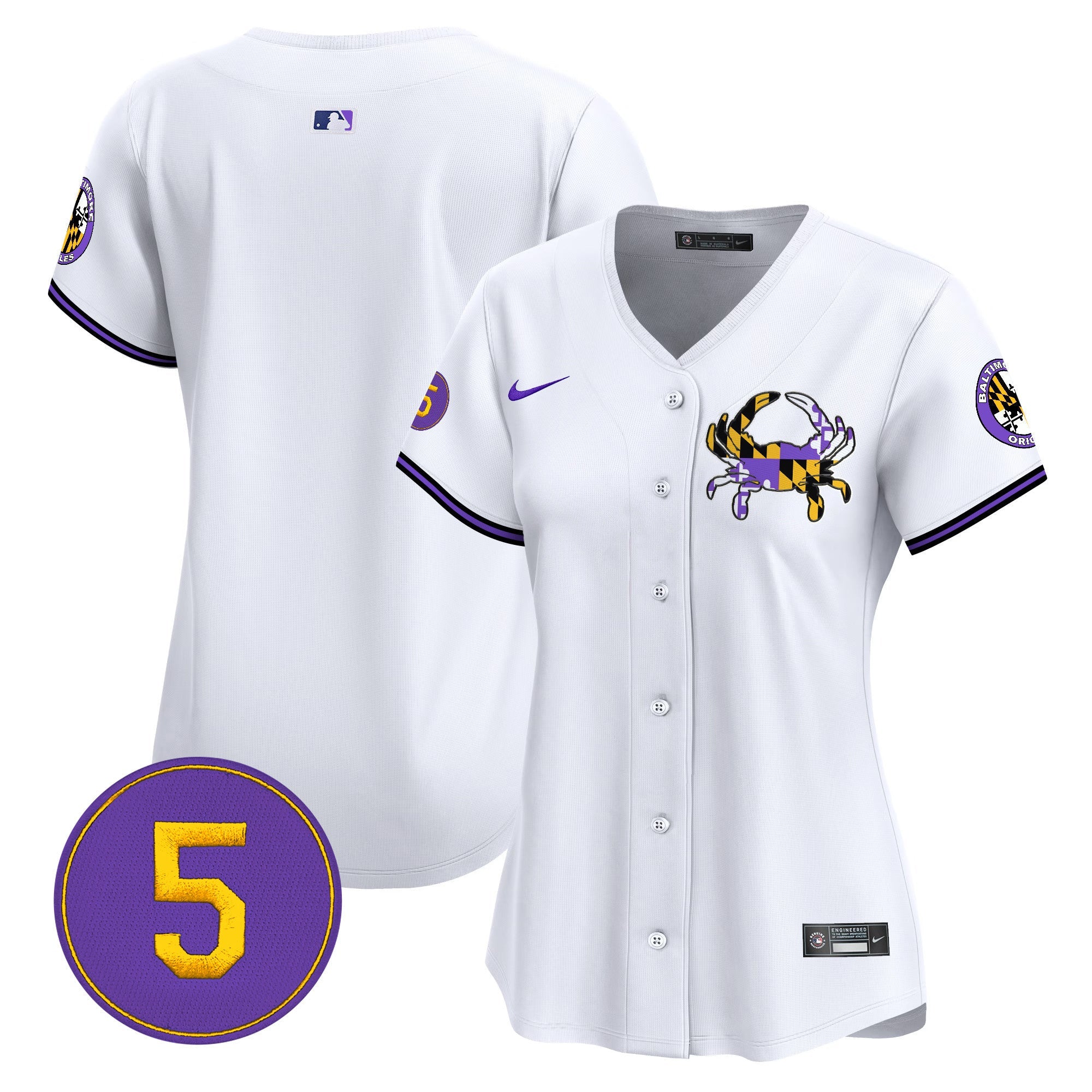 Women’s Baltimore Purple Vapor Premier Limited Jersey