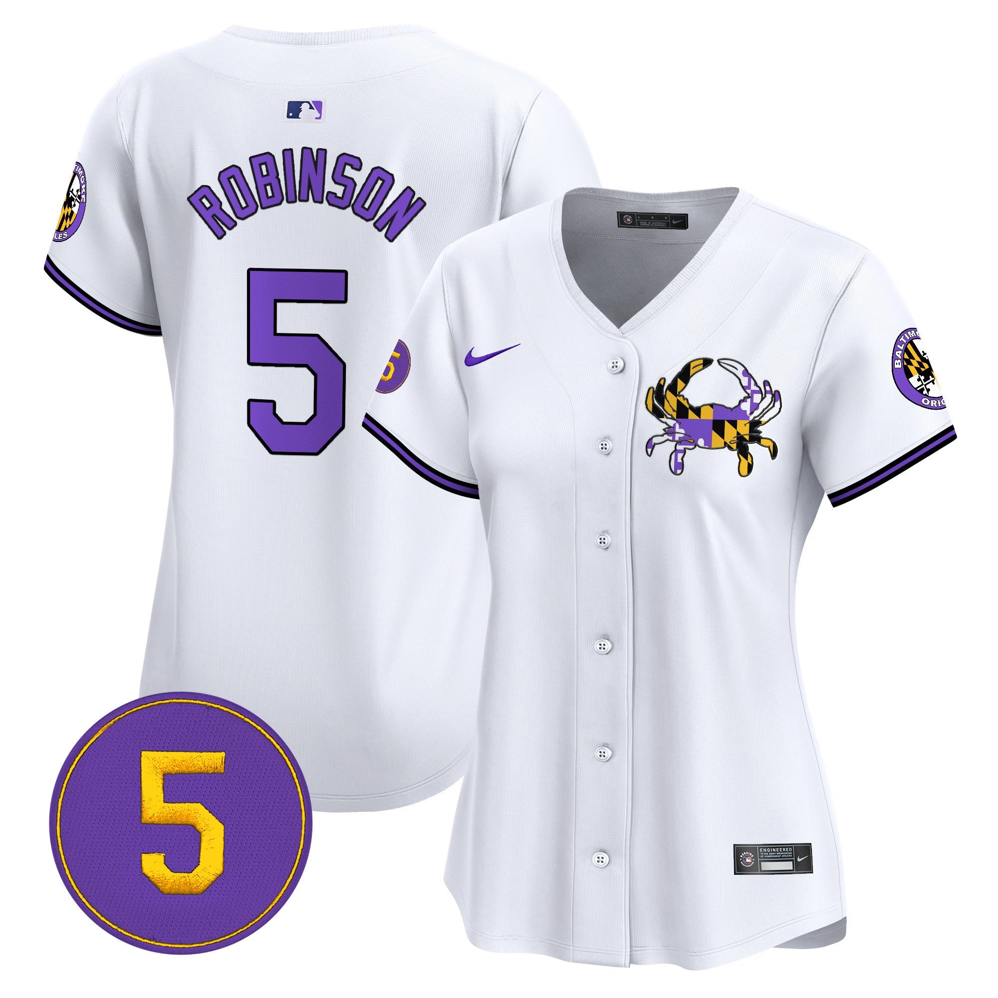 Women’s Baltimore Purple Vapor Premier Limited Jersey