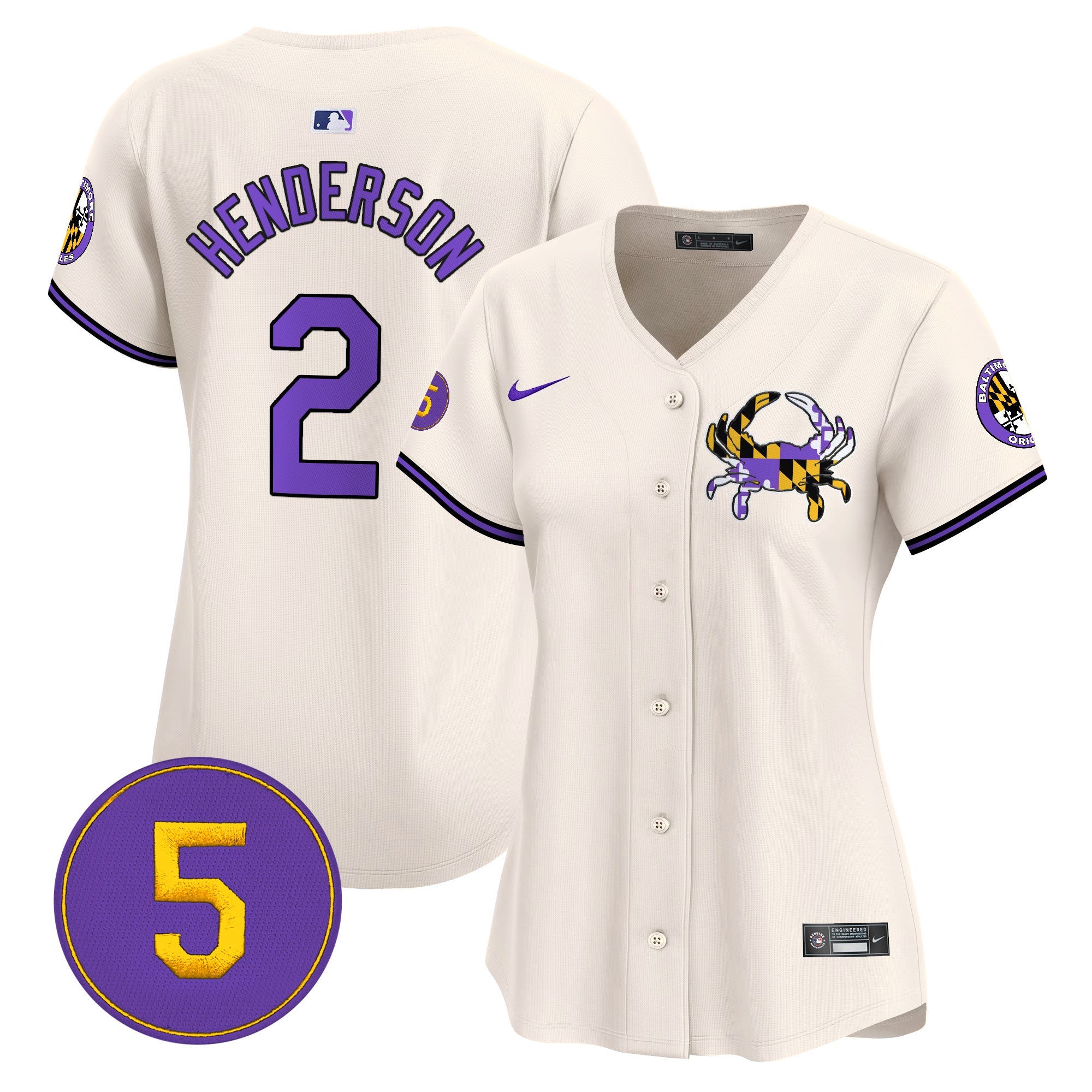 Women’s Baltimore Purple Vapor Premier Limited Jersey