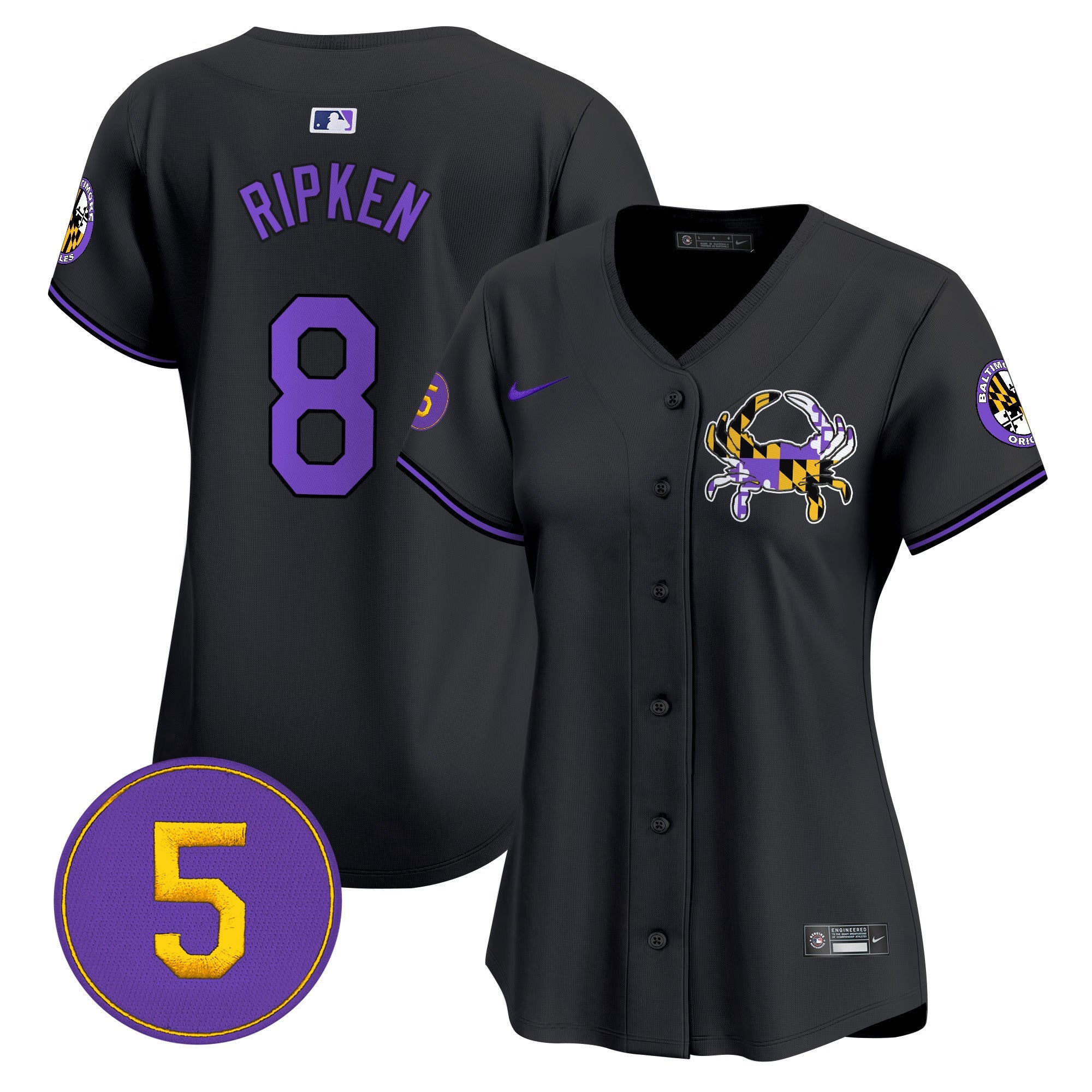 Women’s Baltimore Purple Vapor Premier Limited Jersey