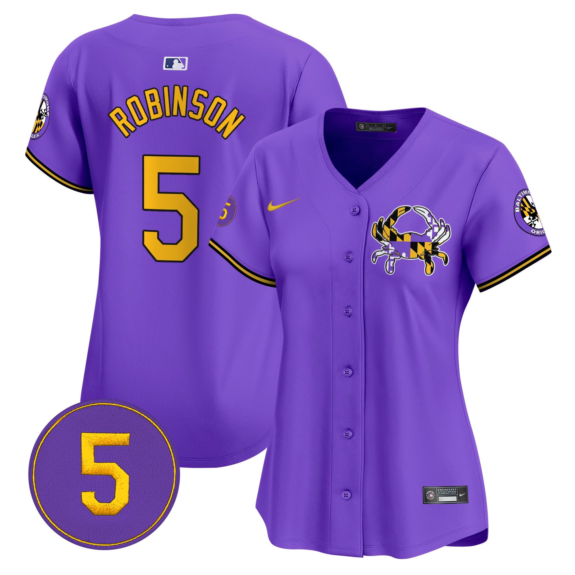 Women’s Baltimore Purple Vapor Premier Limited Jersey