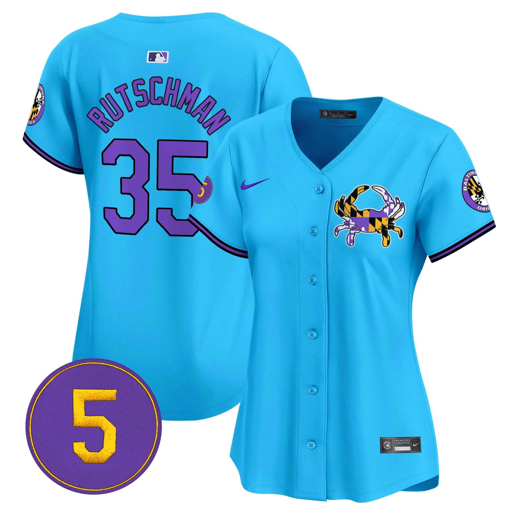 Women’s Baltimore Purple Vapor Premier Limited Jersey