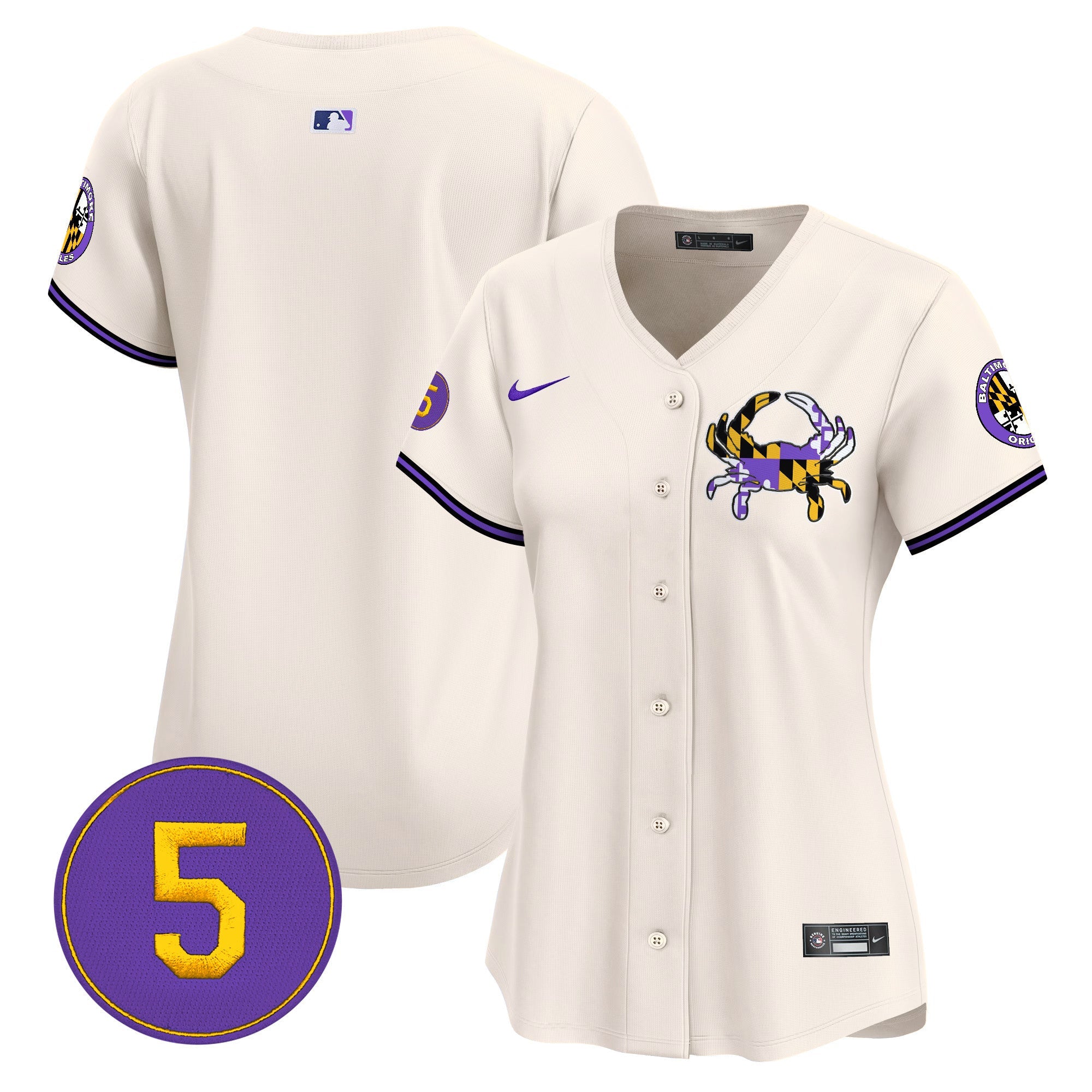 Women’s Baltimore Purple Vapor Premier Limited Jersey