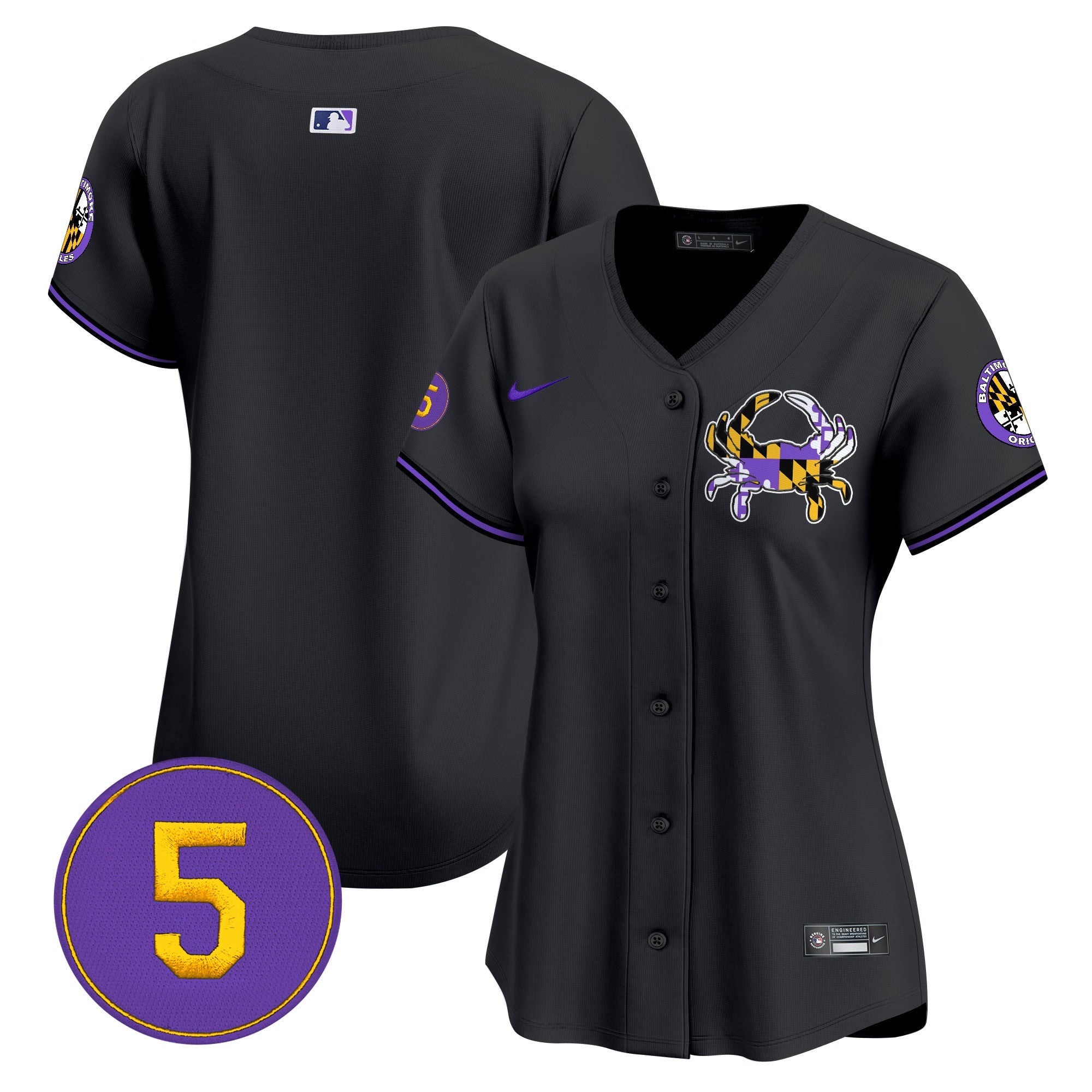 Women’s Baltimore Purple Vapor Premier Limited Jersey