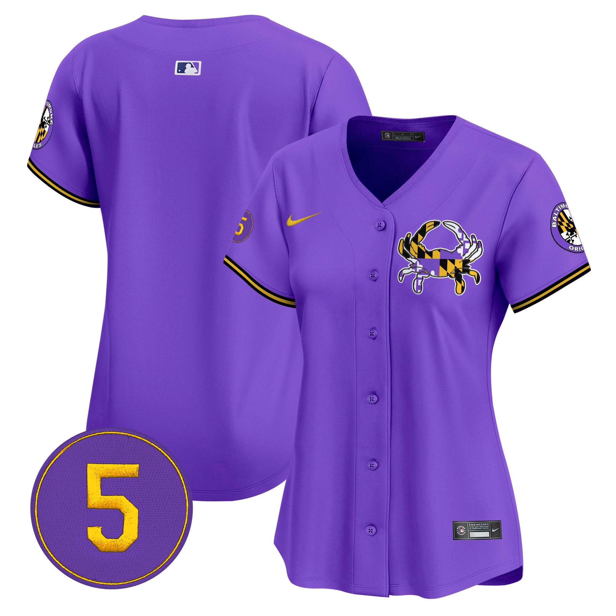 Women’s Baltimore Purple Vapor Premier Limited Jersey