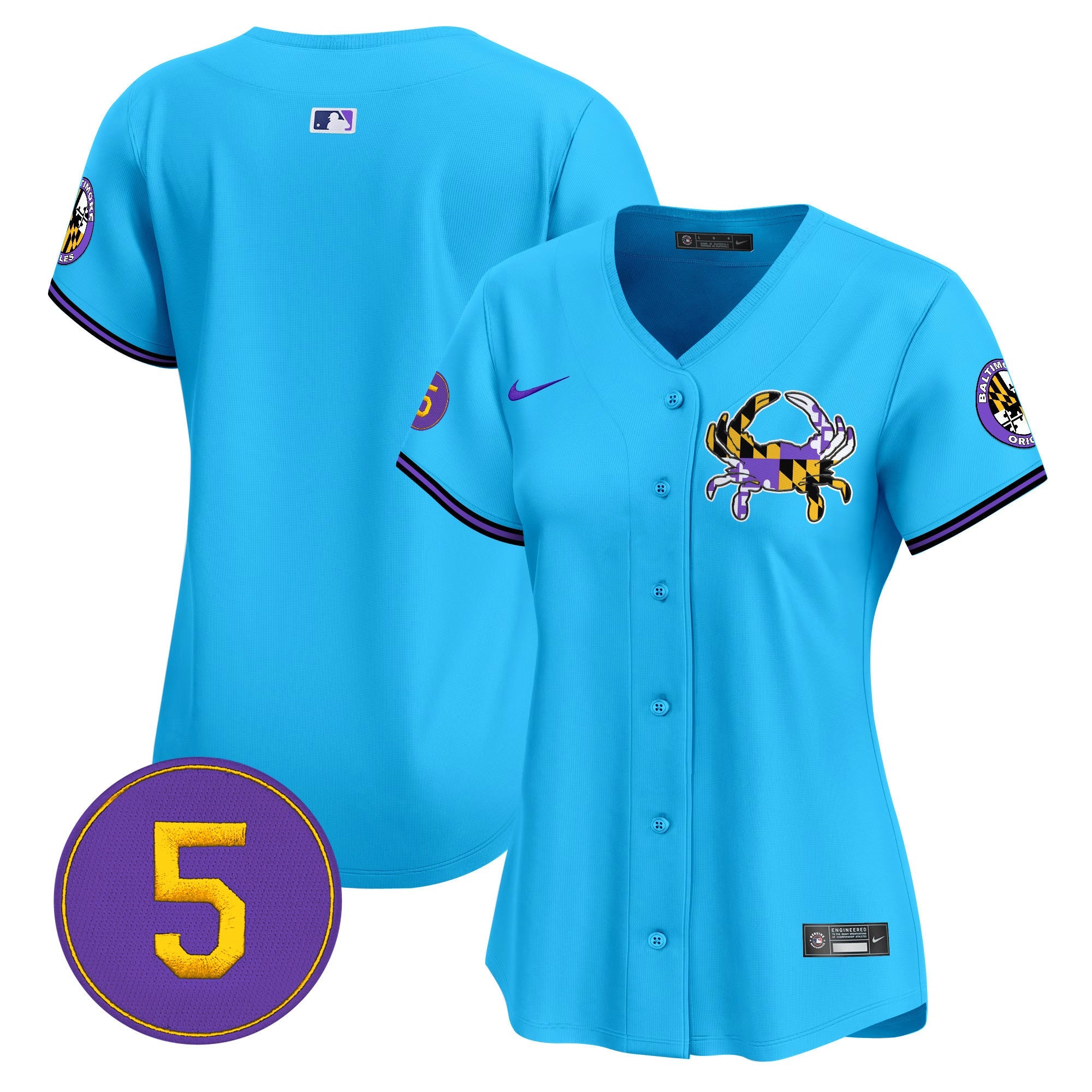 Women’s Baltimore Purple Vapor Premier Limited Jersey