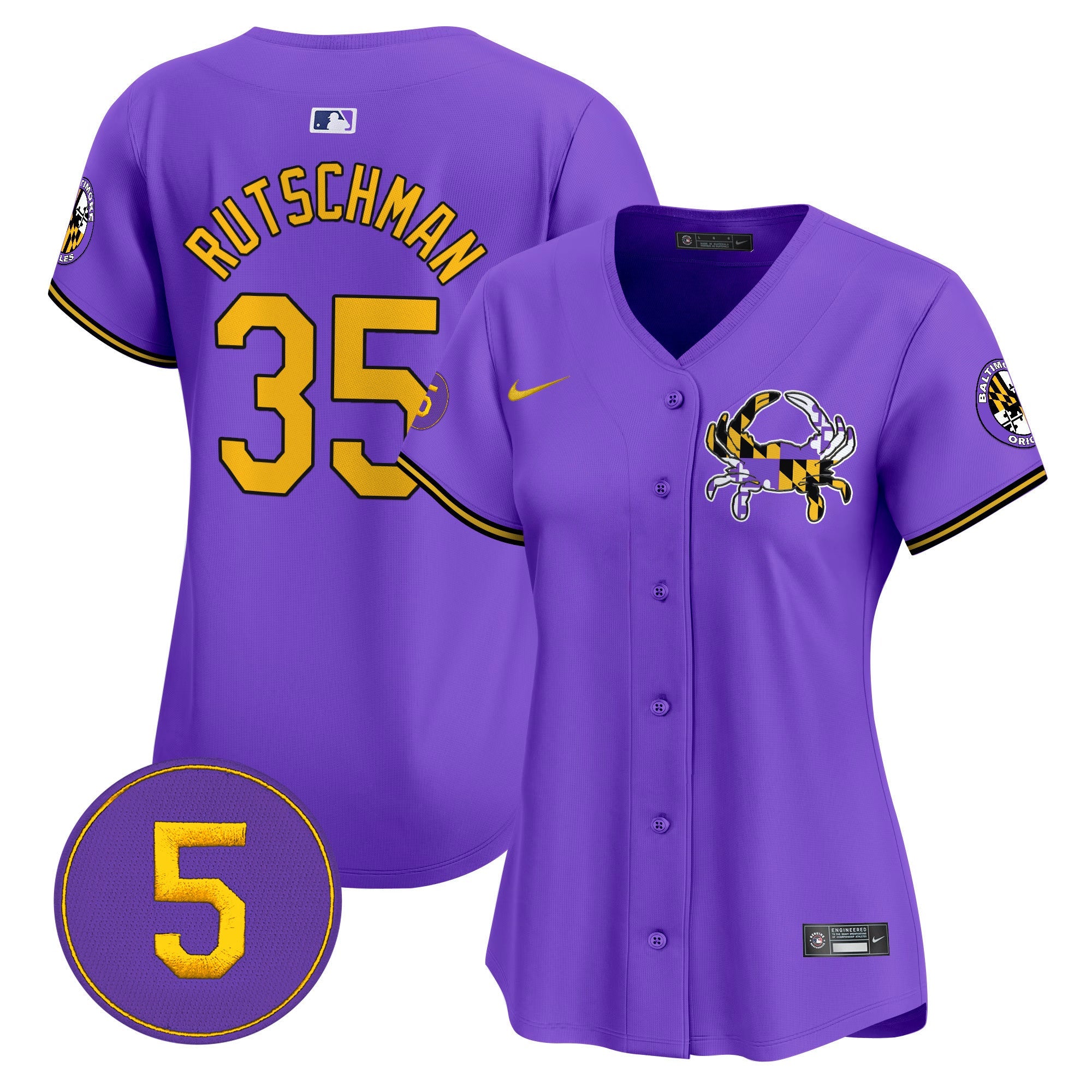 Women’s Baltimore Purple Vapor Premier Limited Jersey