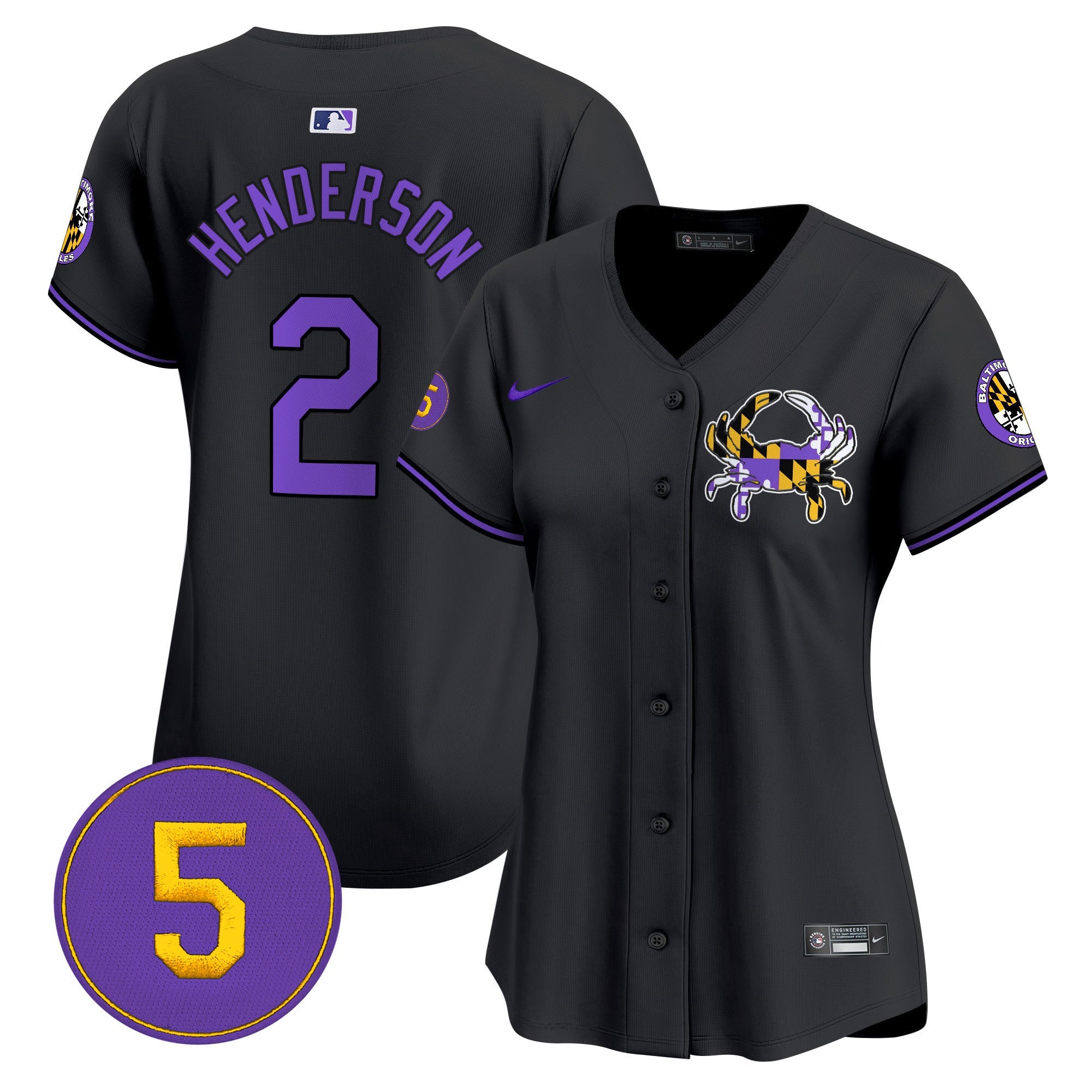 Women’s Baltimore Purple Vapor Premier Limited Jersey