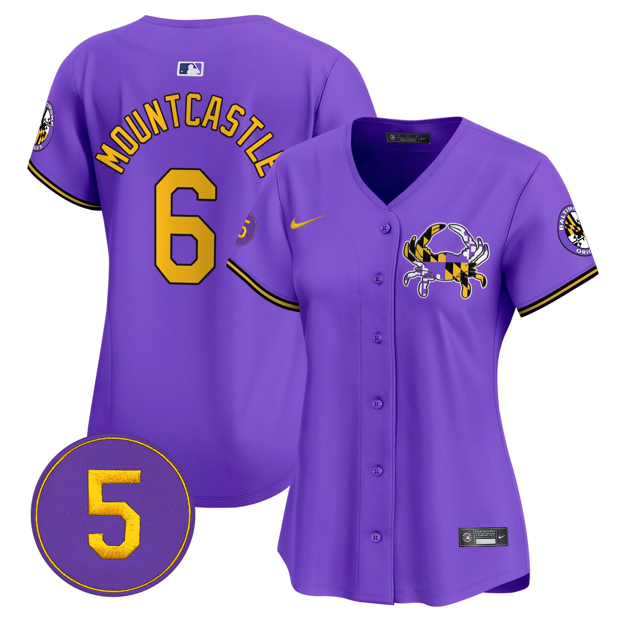 Women’s Baltimore Purple Vapor Premier Limited Jersey