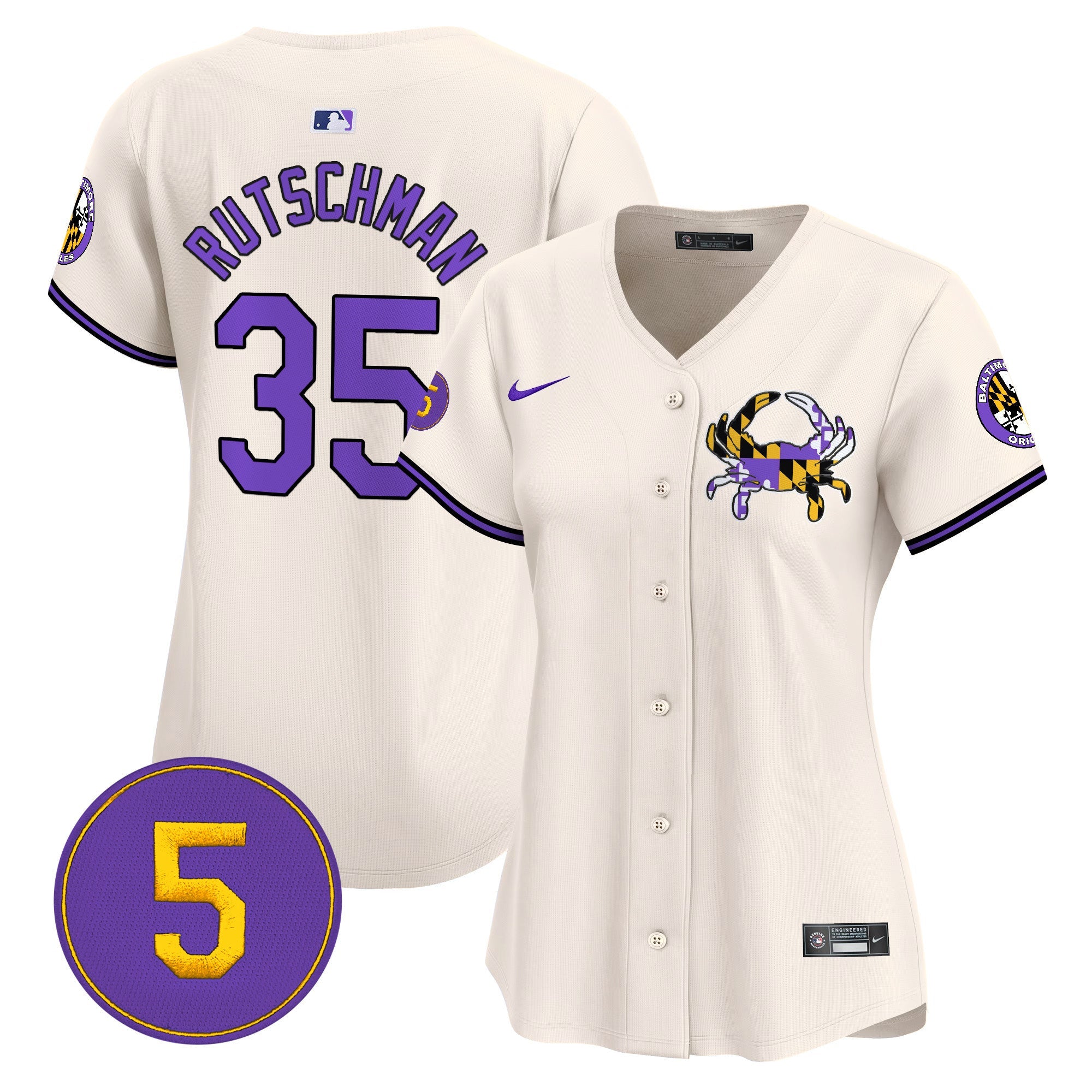 Women’s Baltimore Purple Vapor Premier Limited Jersey