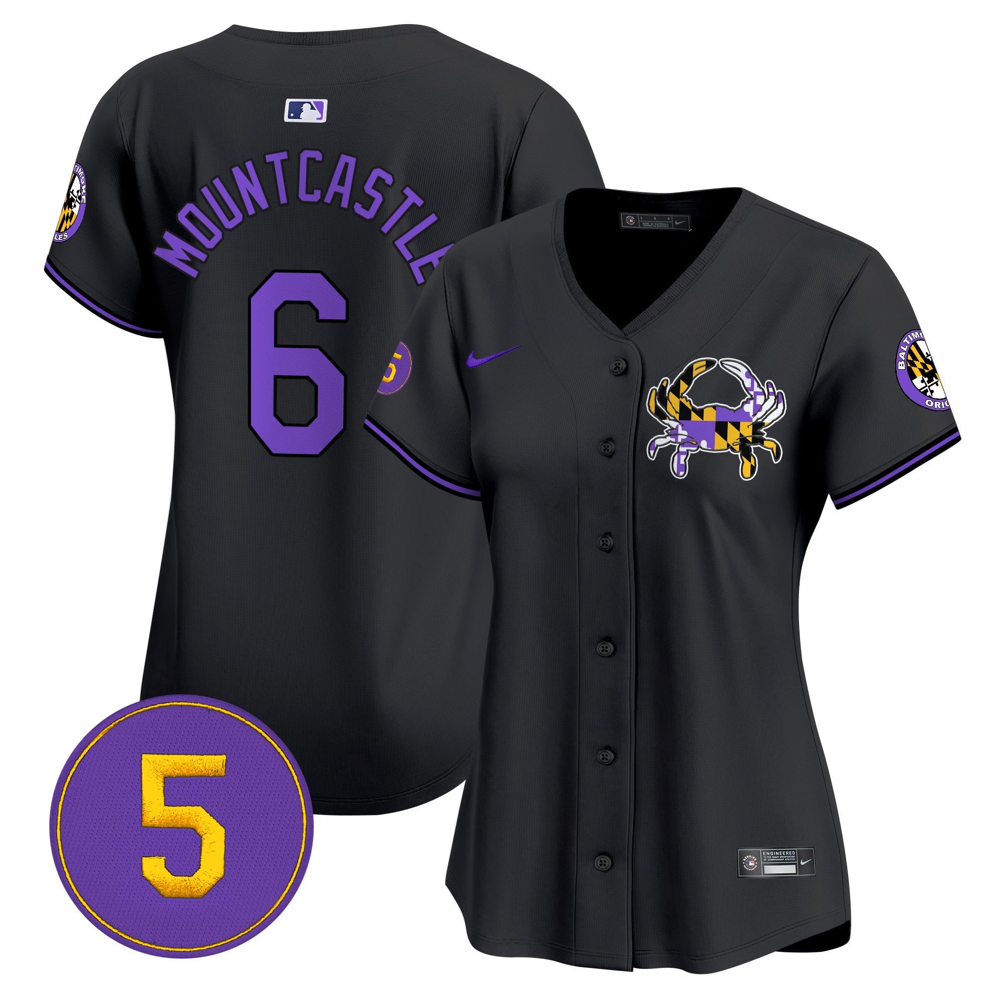 Women’s Baltimore Purple Vapor Premier Limited Jersey