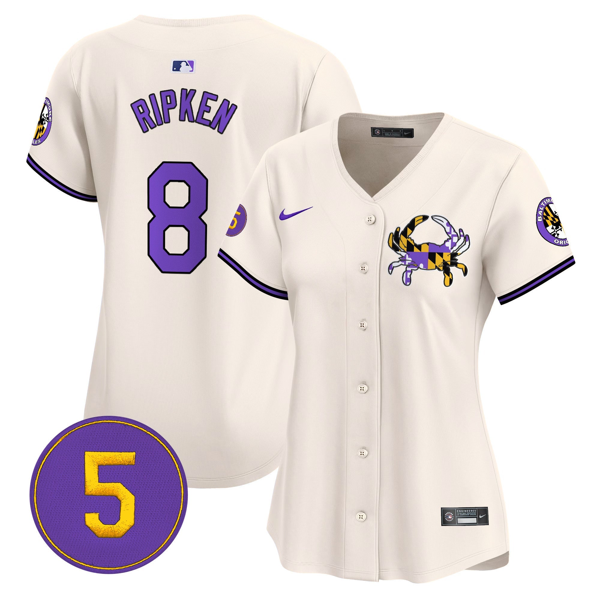 Women’s Baltimore Purple Vapor Premier Limited Jersey
