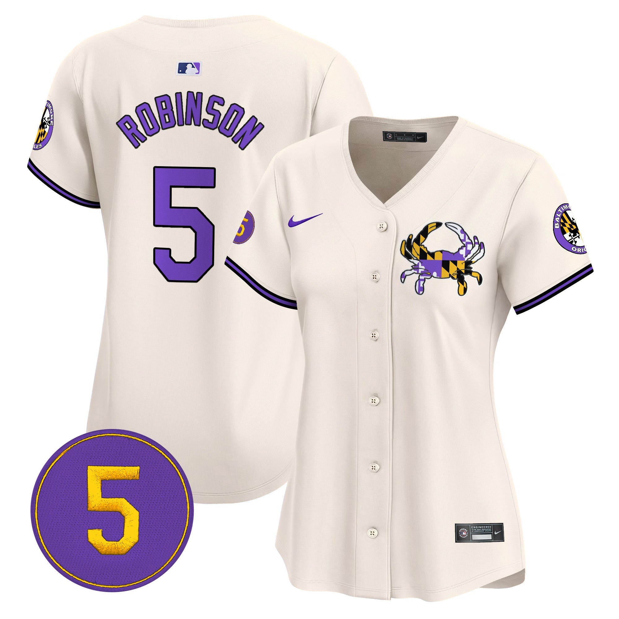 Women’s Baltimore Purple Vapor Premier Limited Jersey