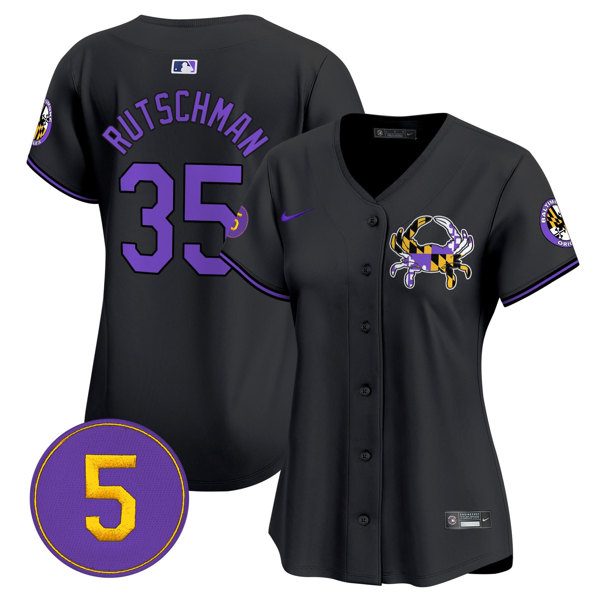 Women’s Baltimore Purple Vapor Premier Limited Jersey