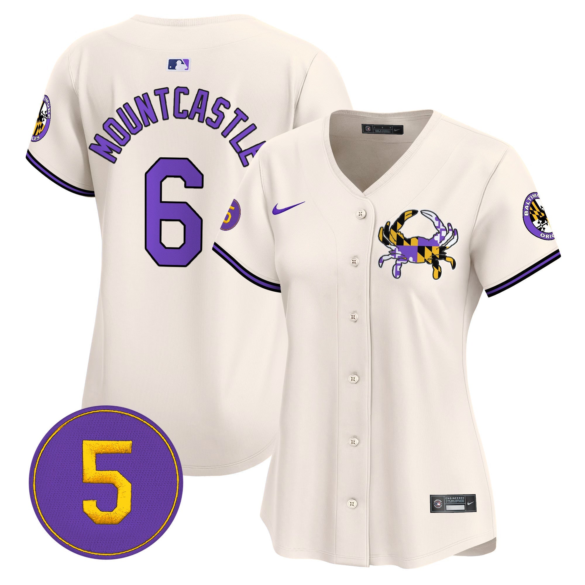 Women’s Baltimore Purple Vapor Premier Limited Jersey