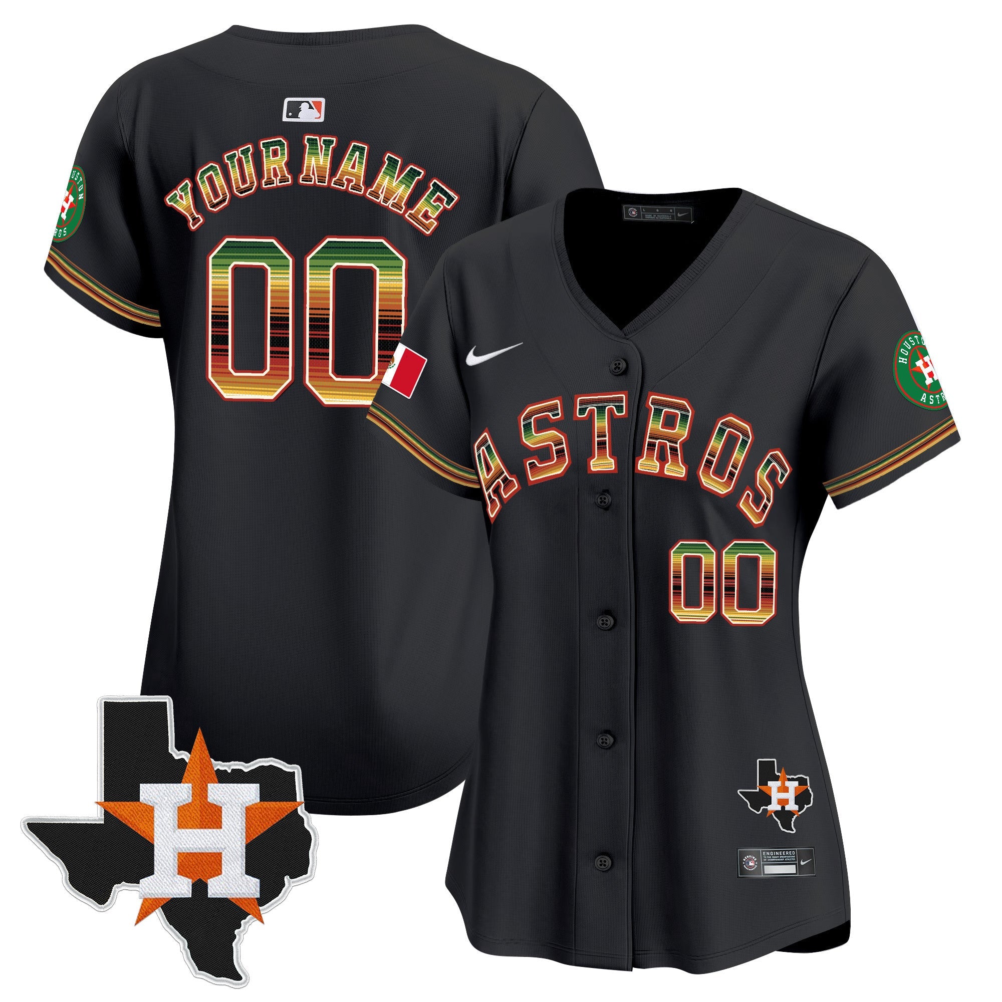 Houston Mexico Traditional Style Vapor Premier Limited Custom Jersey